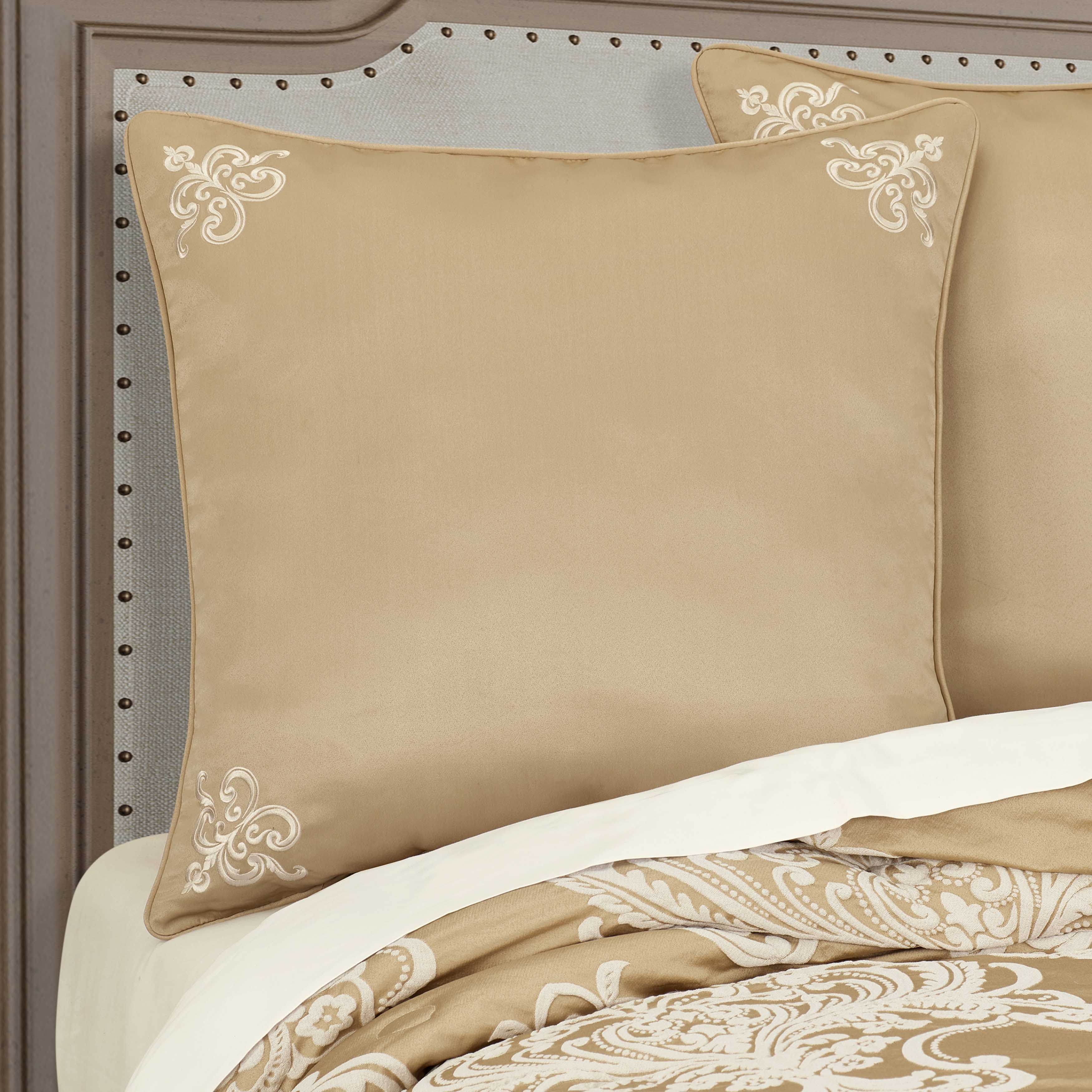 Potenza Gold Euro Sham Euro Sham By J. Queen New York