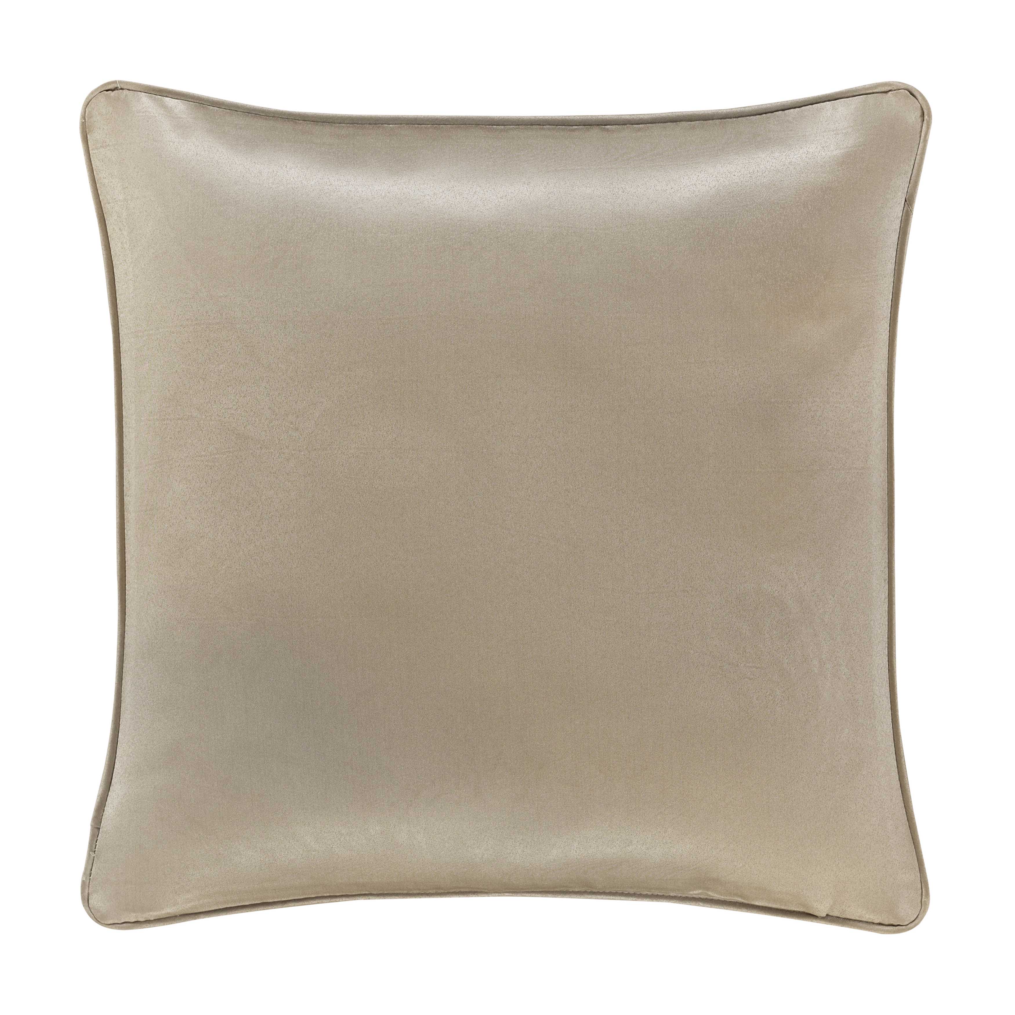 Potenza Sand Square Decorative Throw Pillow 20" x 20" Throw Pillows By J. Queen New York