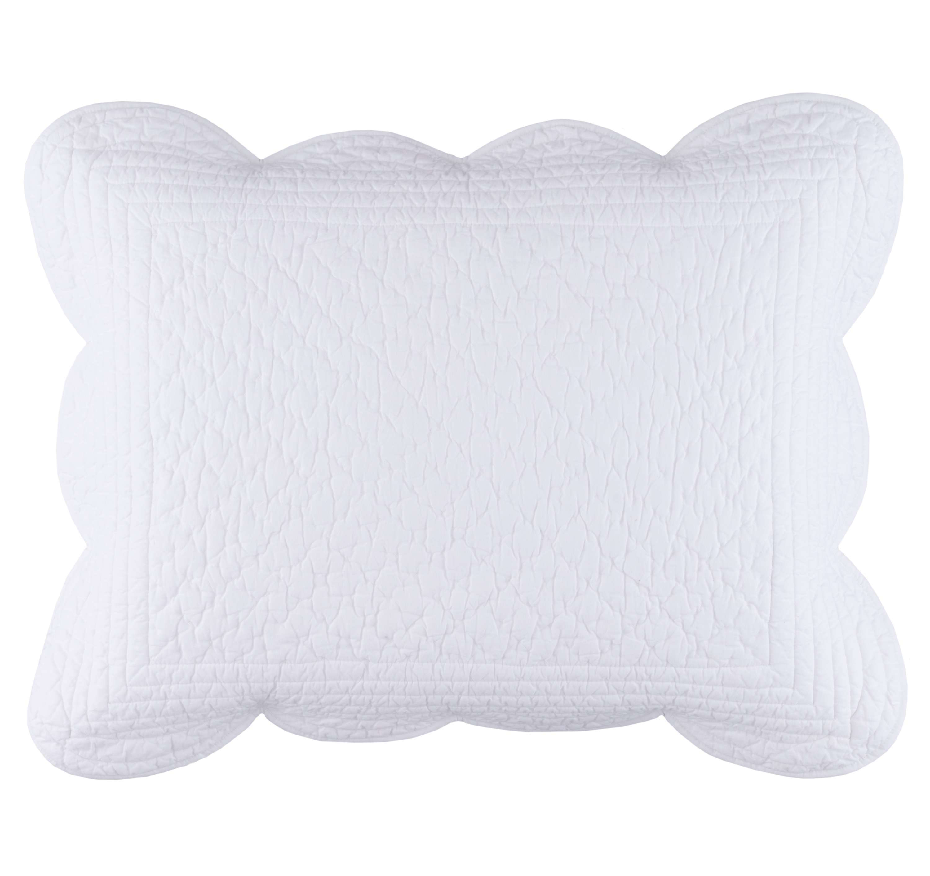 Power Shake Scallop Quilted Sham Sham By Annie Selke