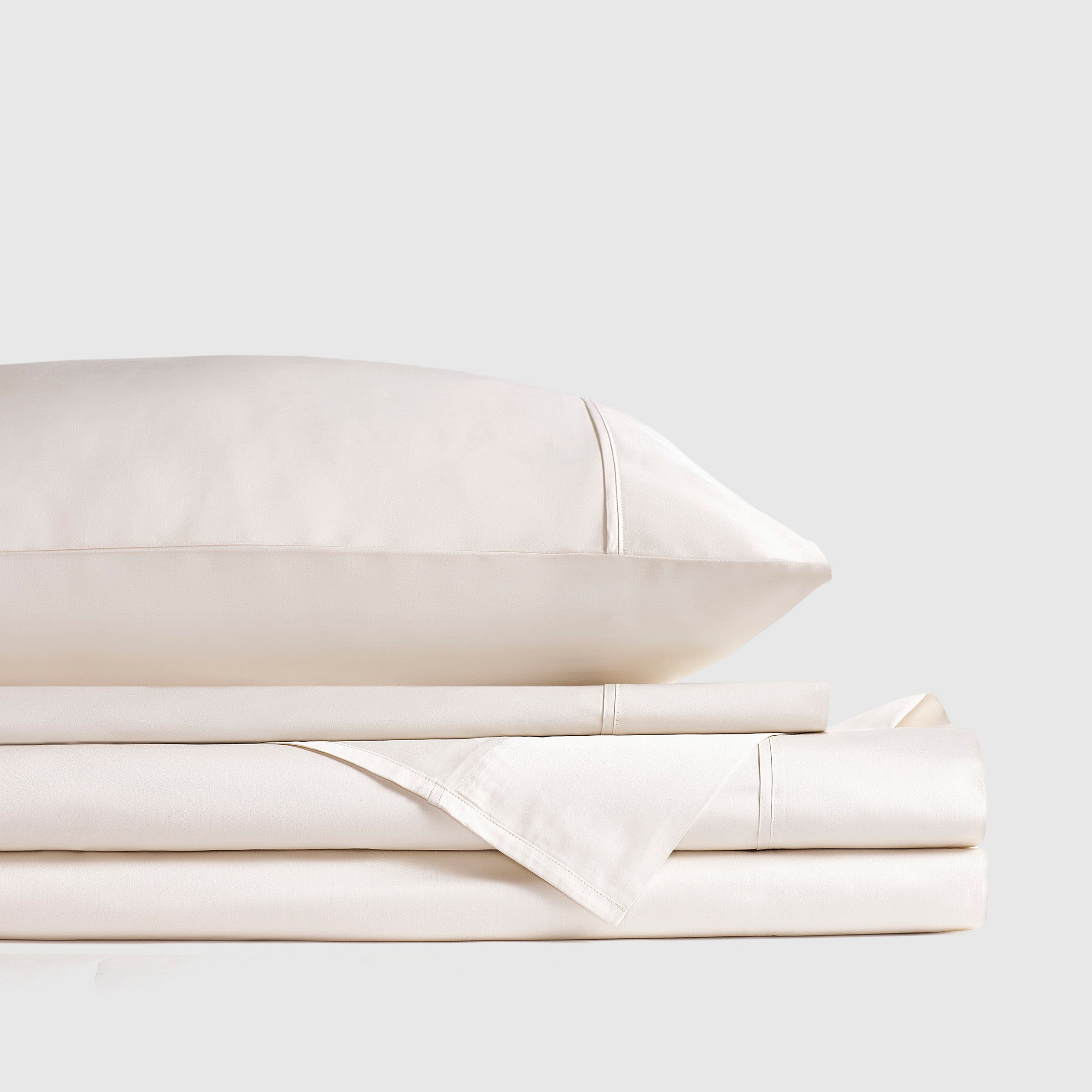 J Queen Premier Sateen Sheet Set Almond in Queen-Final Sale
