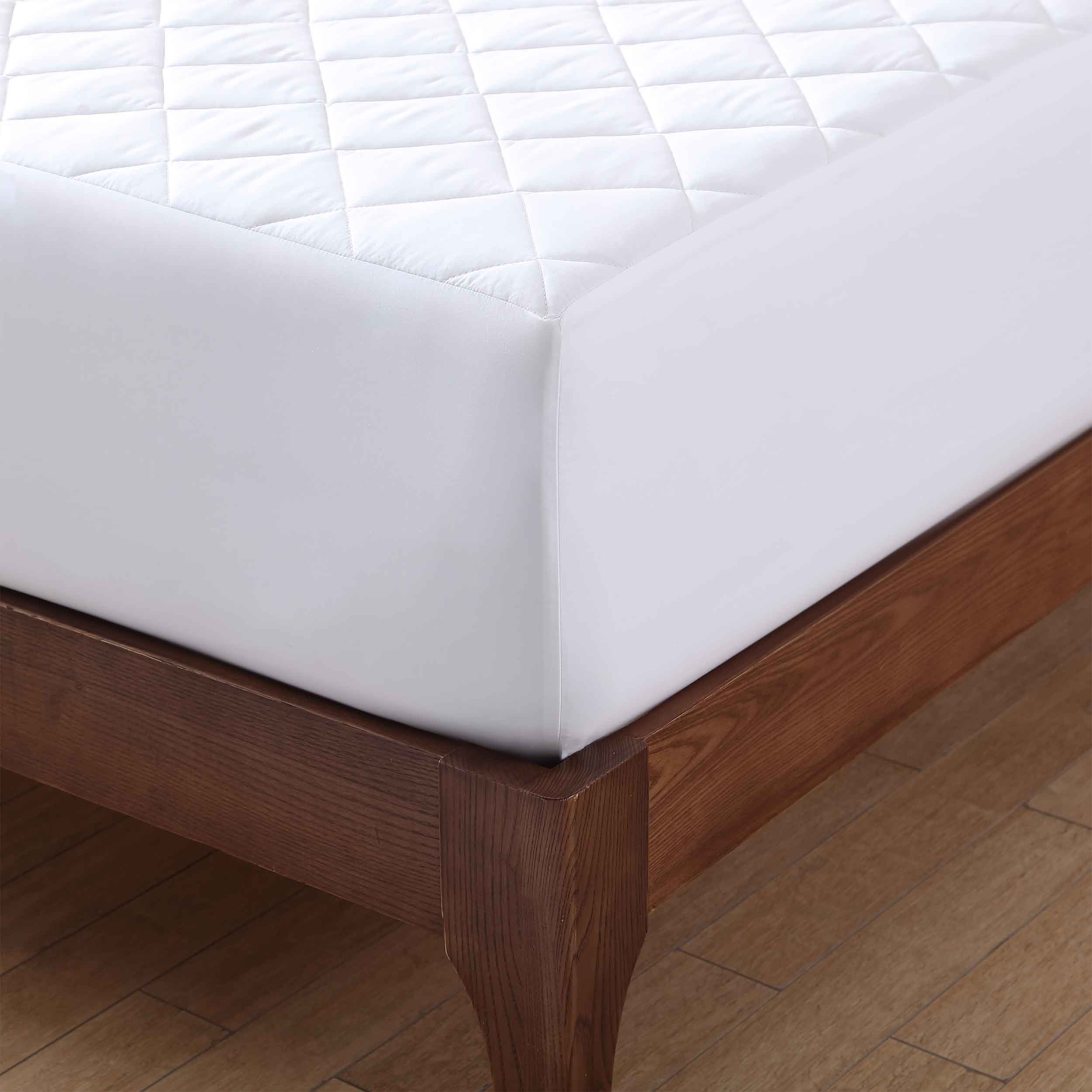 Antimicrobial & Water-Resistant Egyptian Cotton Sateen Mattress Protector Mattress Protector By Pure Parima