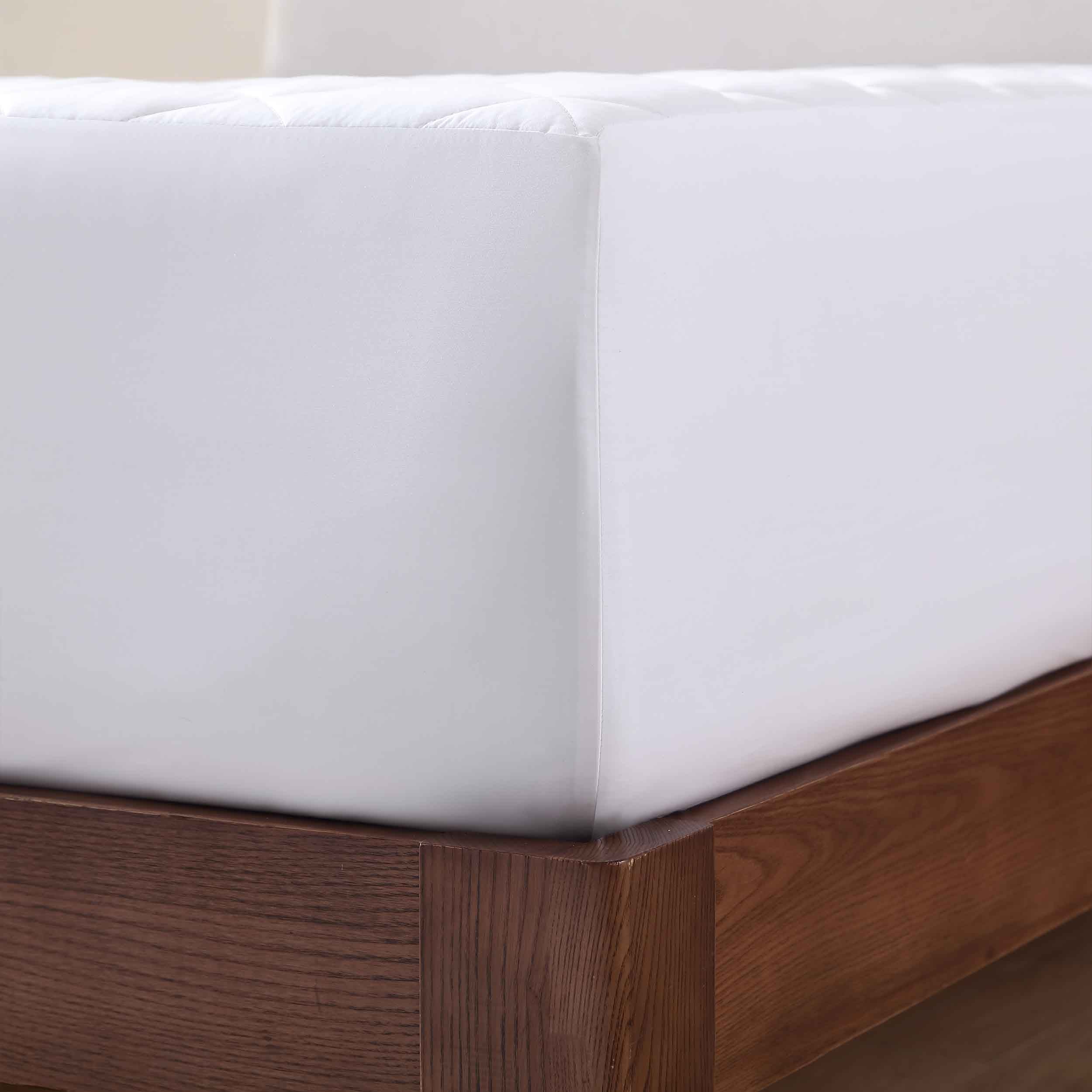 Antimicrobial & Water-Resistant Egyptian Cotton Sateen Mattress Protector Mattress Protector By Pure Parima