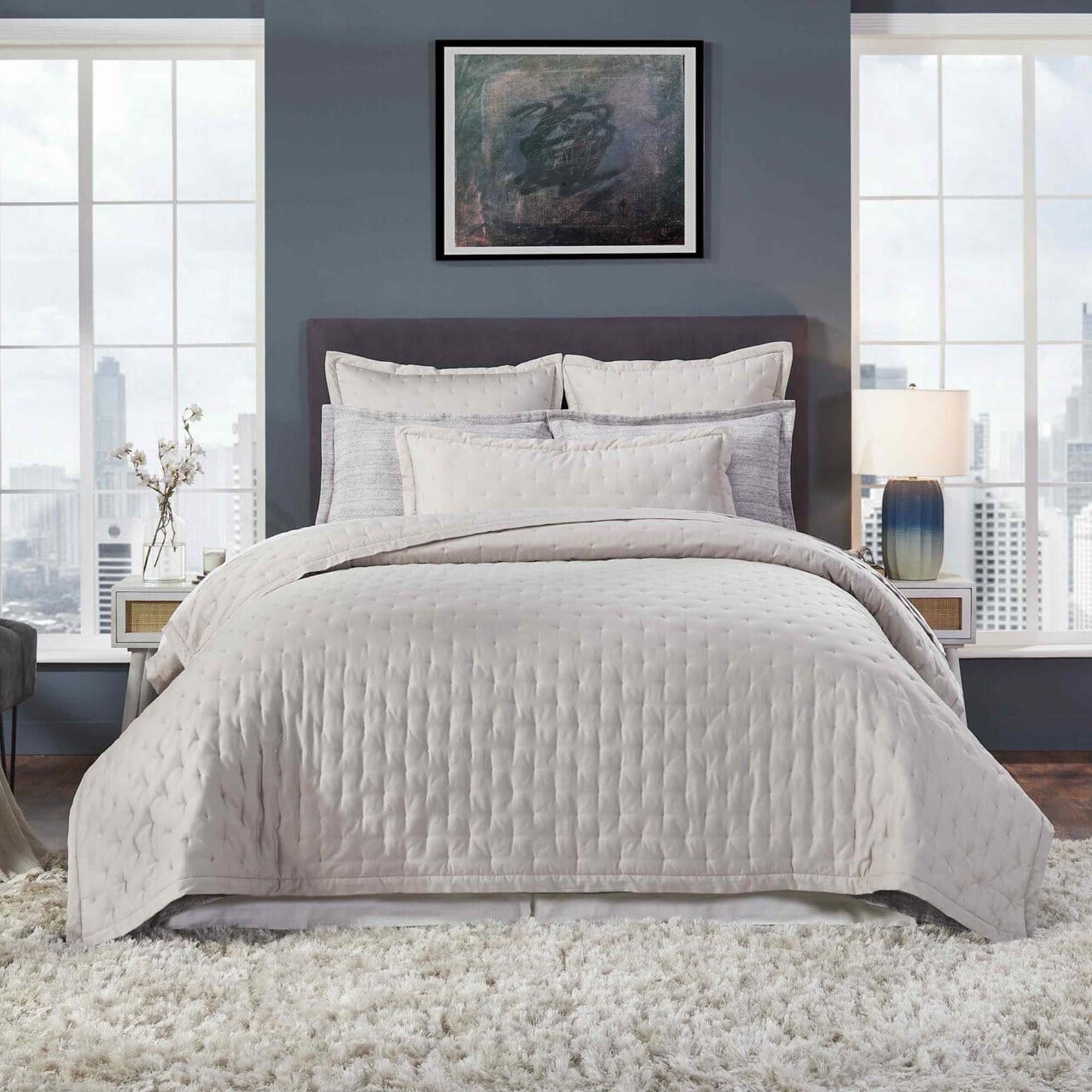 Oscar Tufted Cotton Sateen Quilt Quilt Sets By Orchids Lux Home