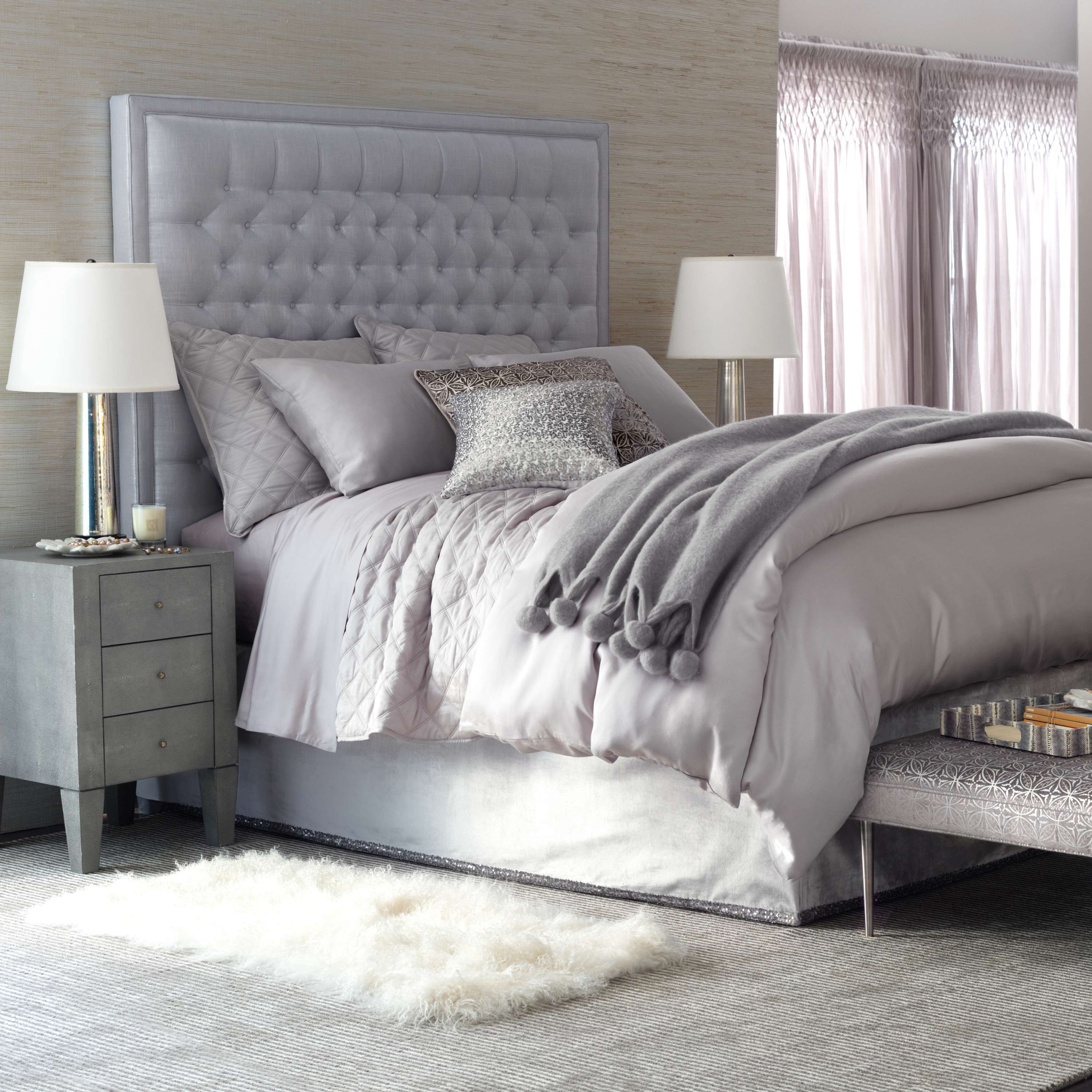 Silken Solid Quilted Sham Sham By Annie Selke