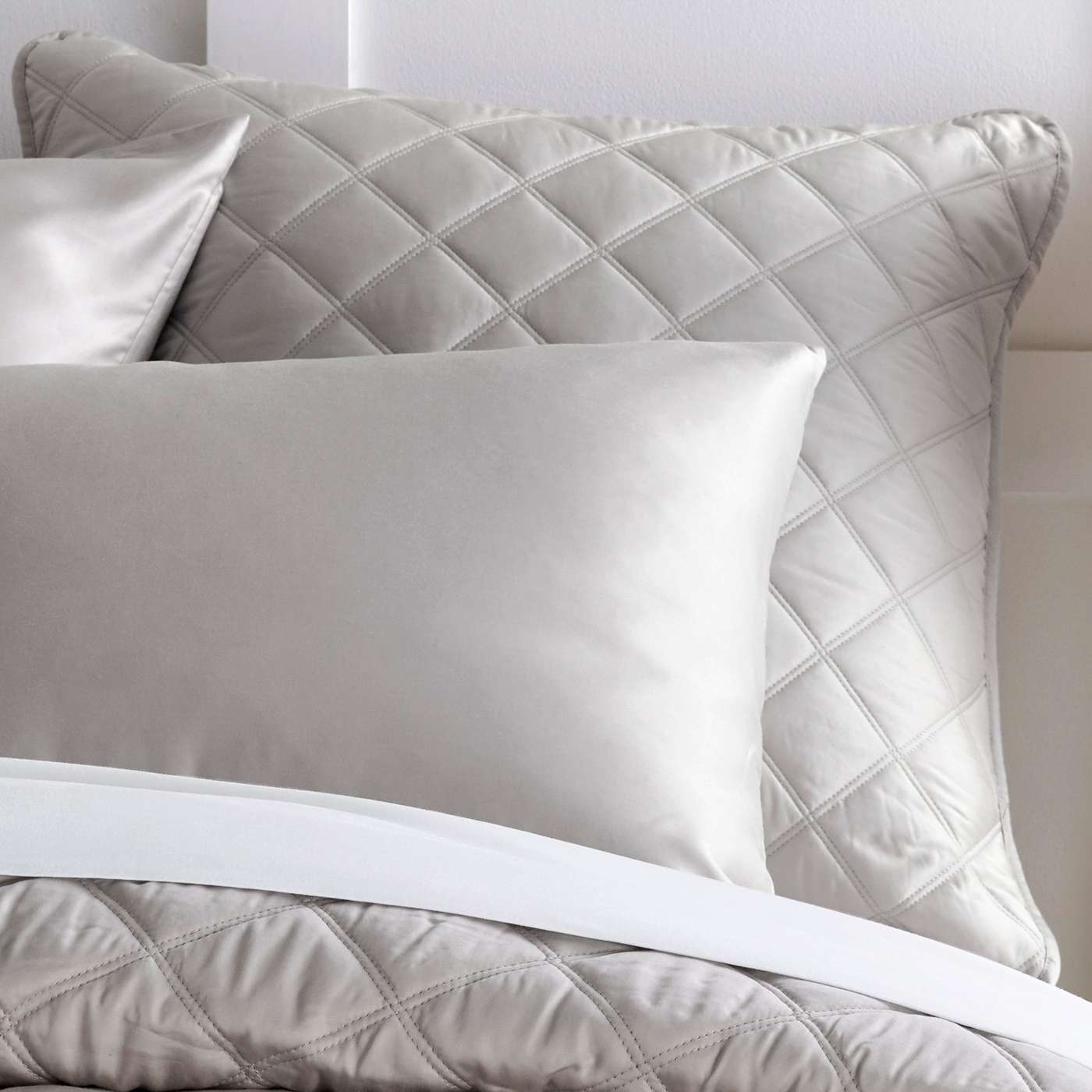 Silken Solid Quilted Sham Sham By Annie Selke