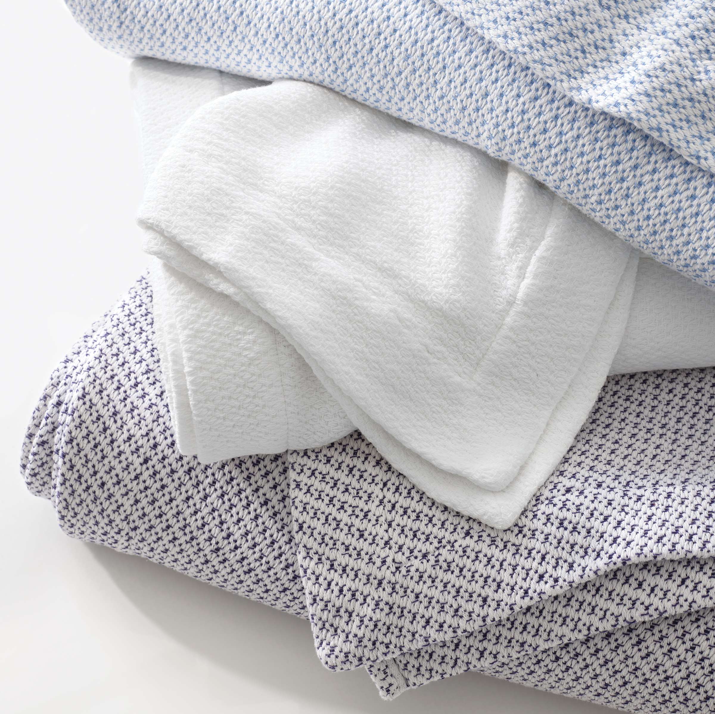 Quinn Cotton Blanket Blanket By Annie Selke