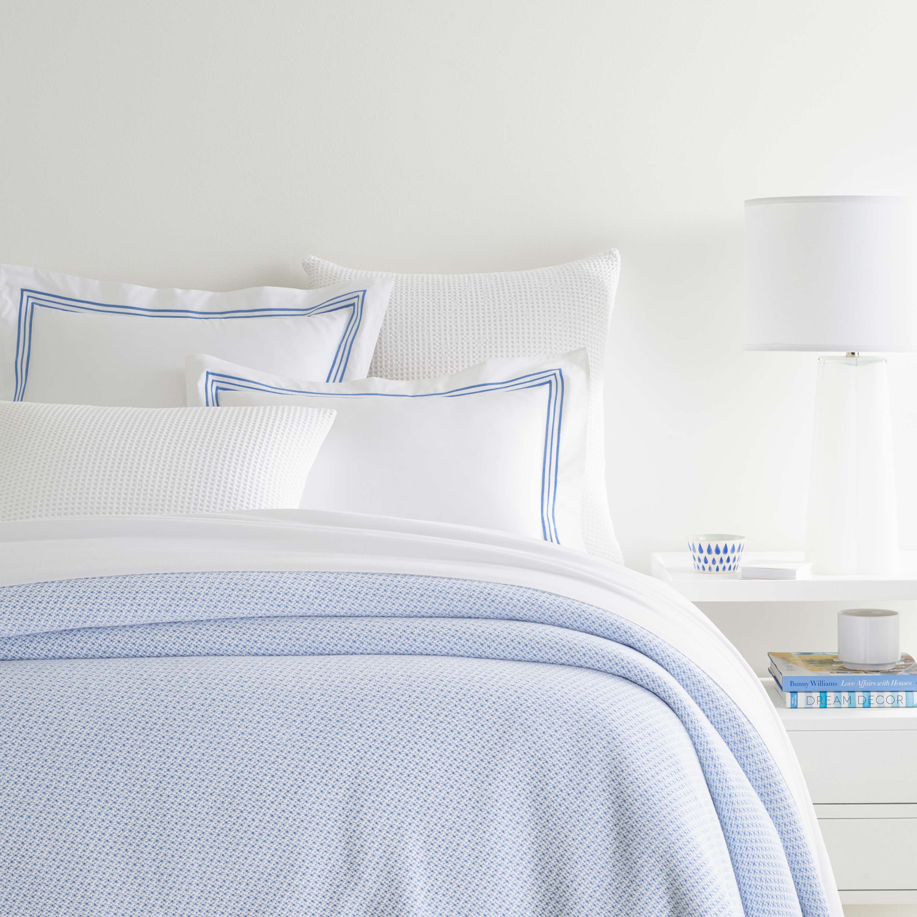 Quinn Cotton Blanket Blanket By Annie Selke