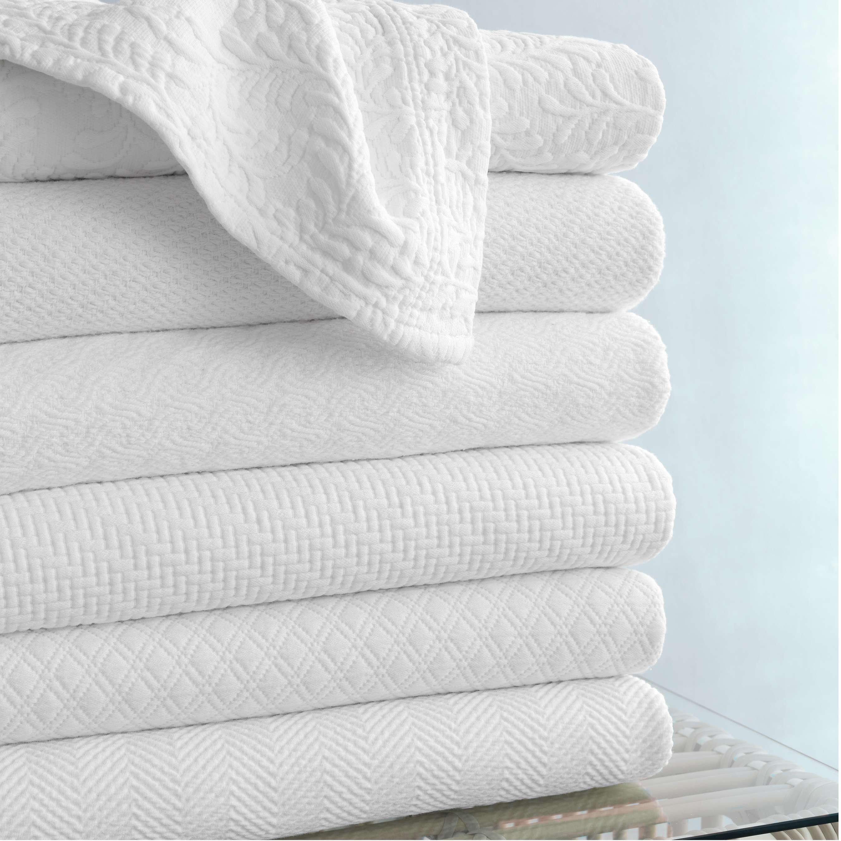 Quinn Cotton Blanket Blanket By Annie Selke