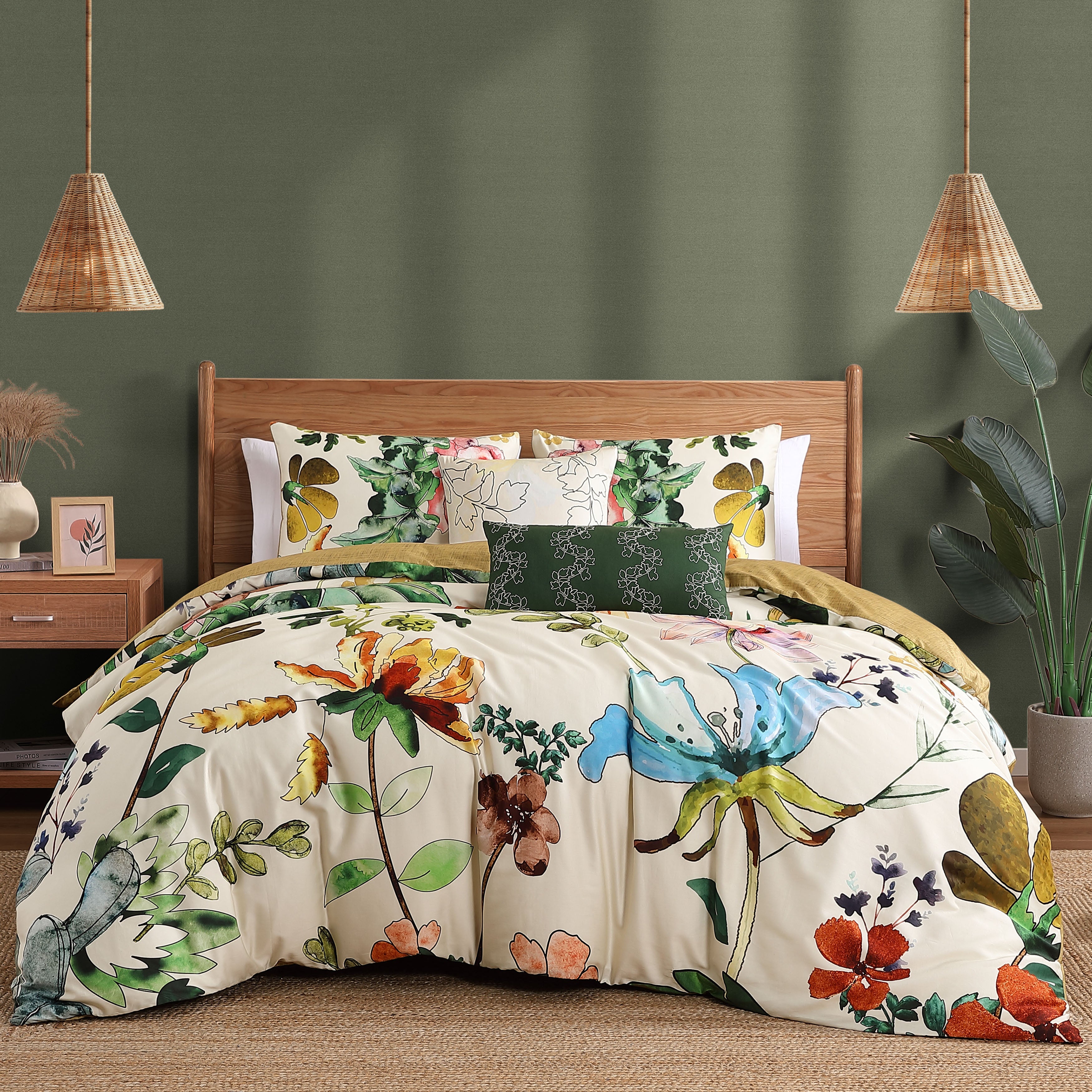 Bebejan Radiance 3 Piece Reversible Comforter Set IN Queen- Final Sale Comforter Sets By US Office - Latest-bedding
