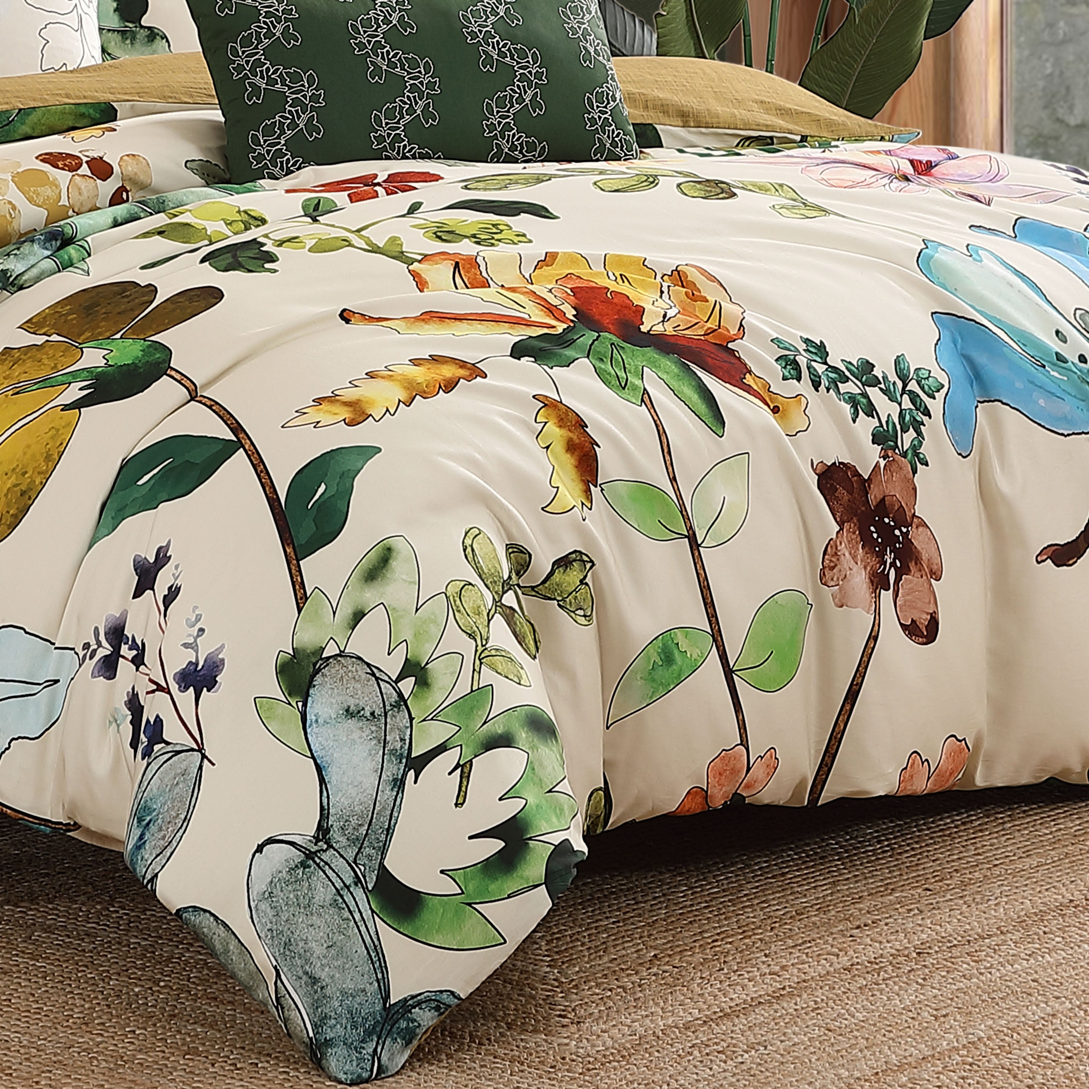 Bebejan Radiance 3 Piece Reversible Comforter Set IN Queen- Final Sale Comforter Sets By US Office - Latest-bedding