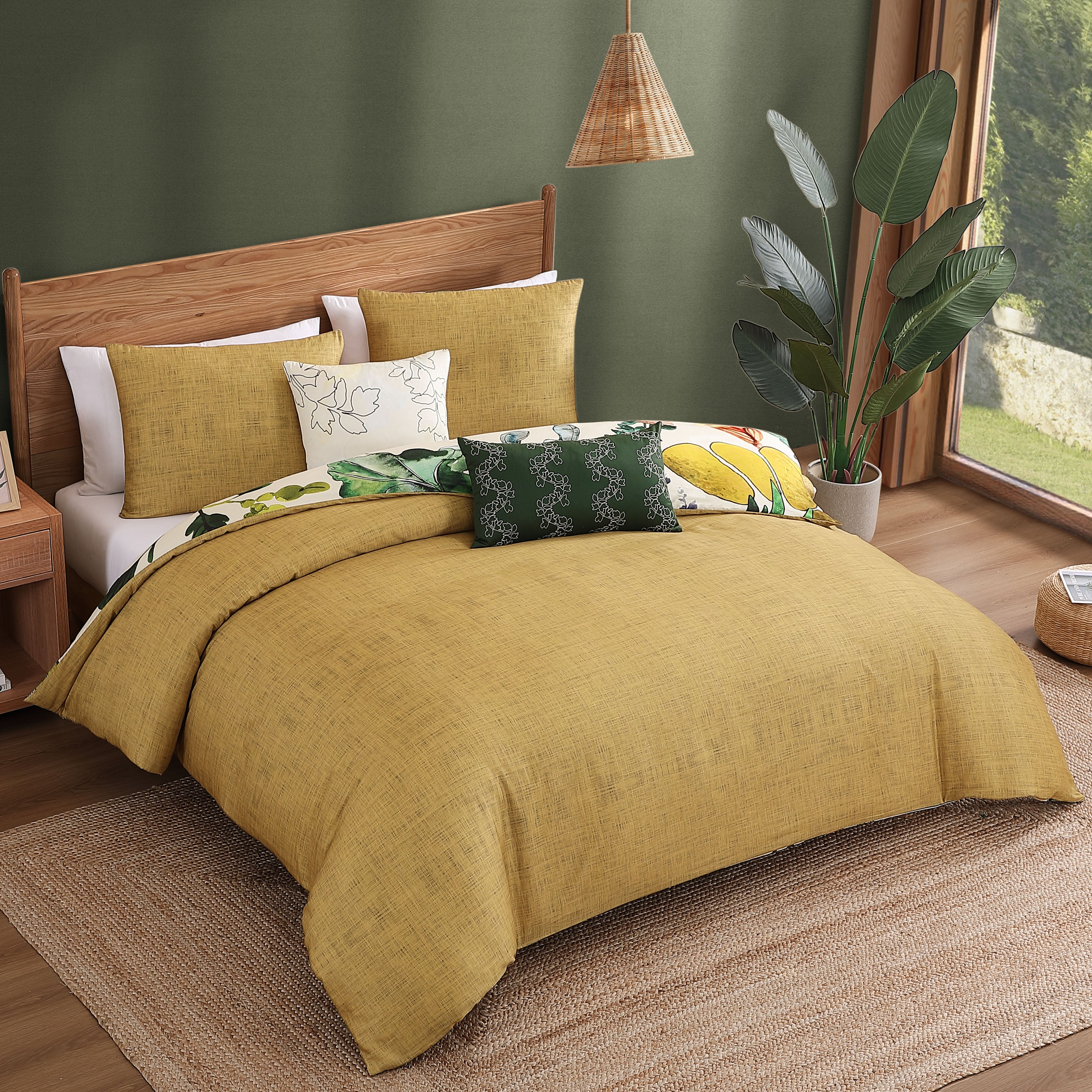 Bebejan Radiance 3 Piece Reversible Comforter Set IN Queen- Final Sale Comforter Sets By US Office - Latest-bedding