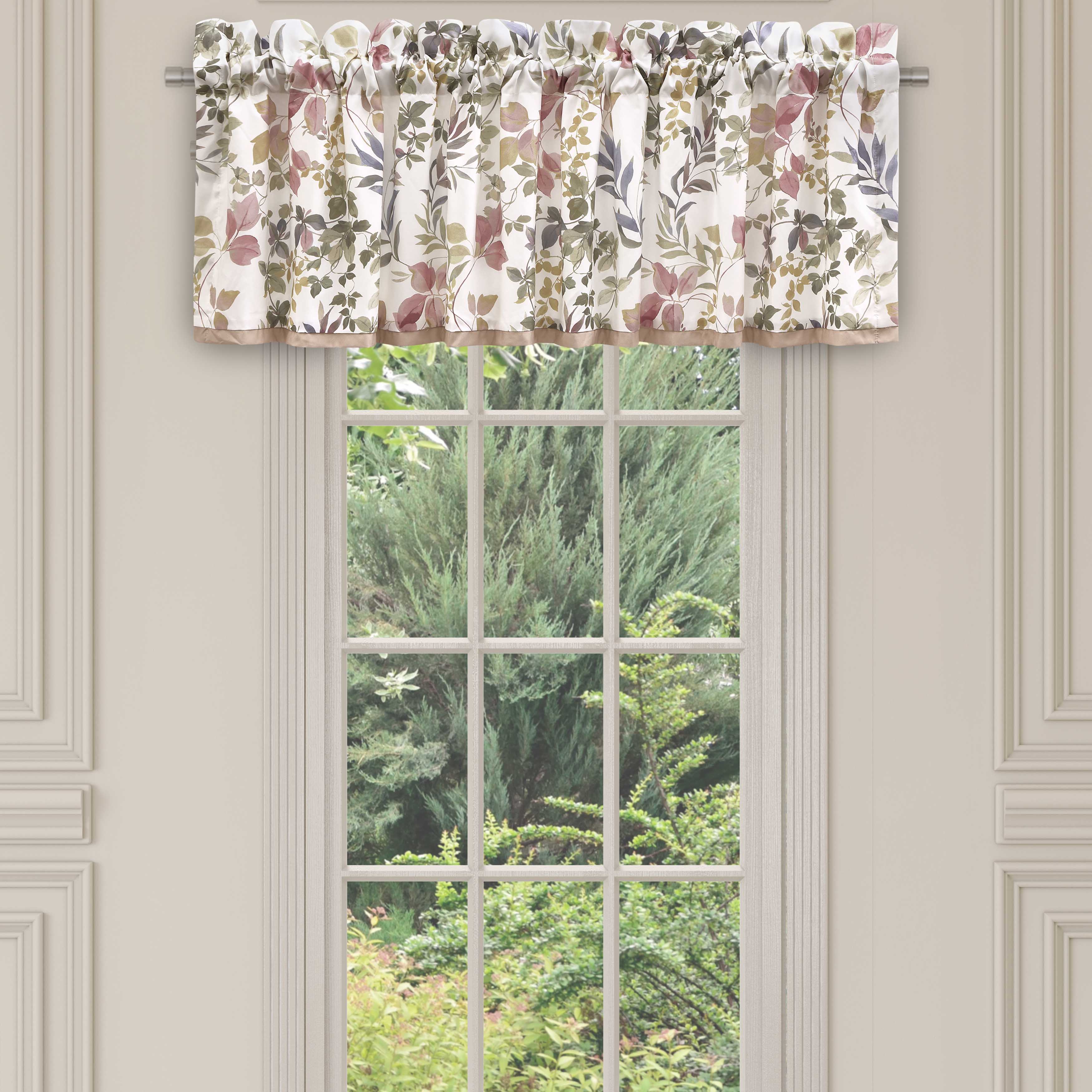 Rosewood Rose Straight Window Valance Window Valances By J. Queen New York