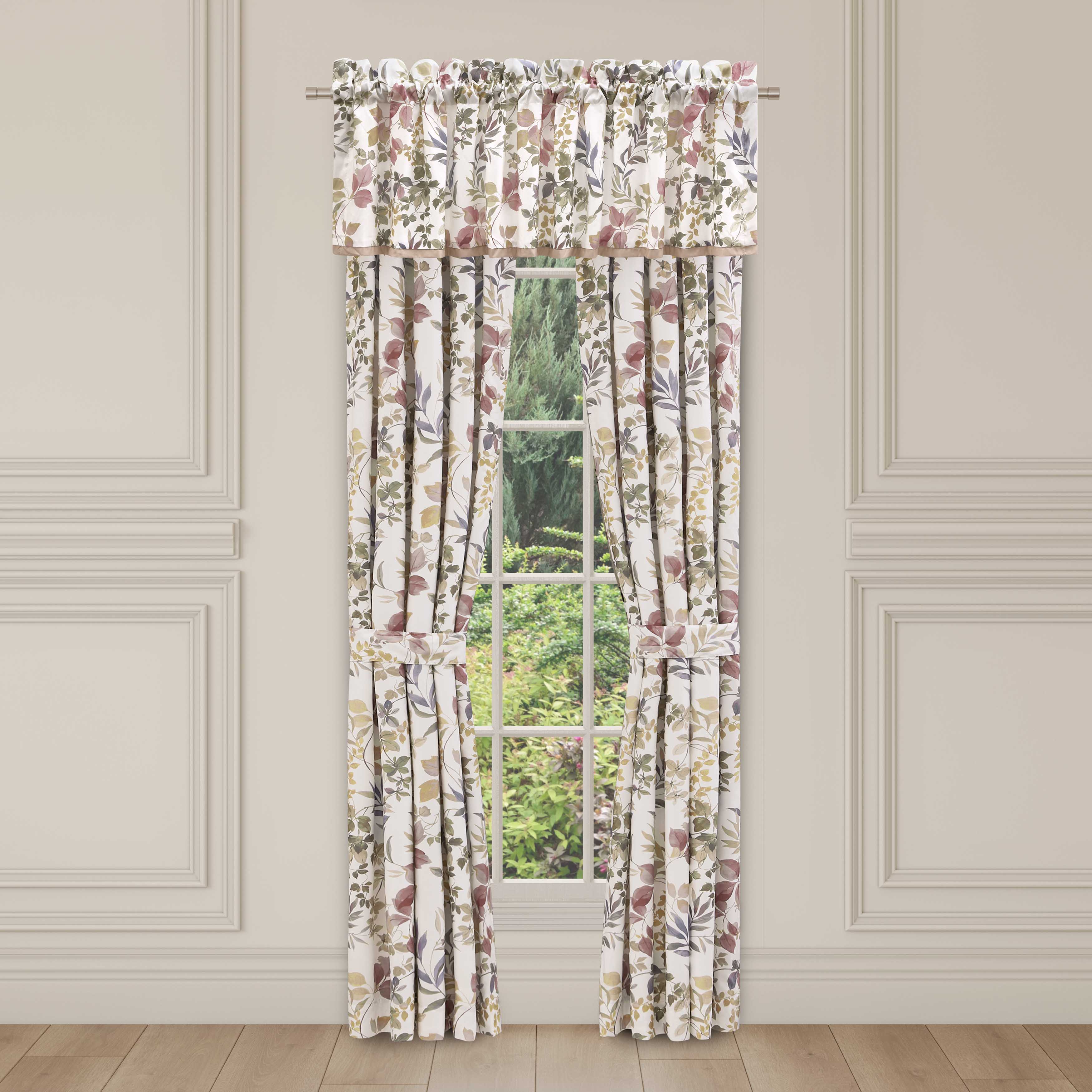 Rosewood Rose Straight Window Valance Window Valances By J. Queen New York