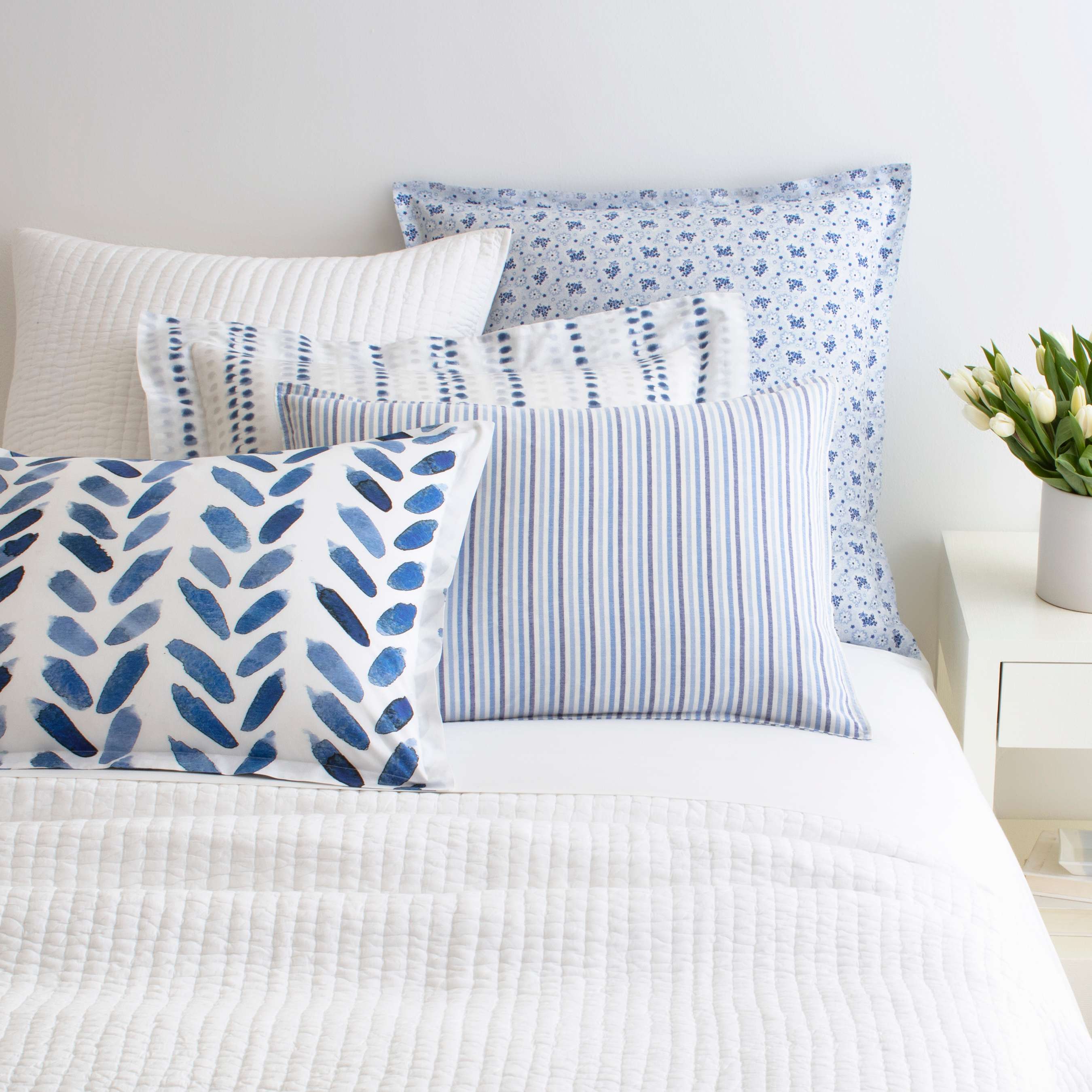 Lana Voile Quilted Sham Sham By Annie Selke