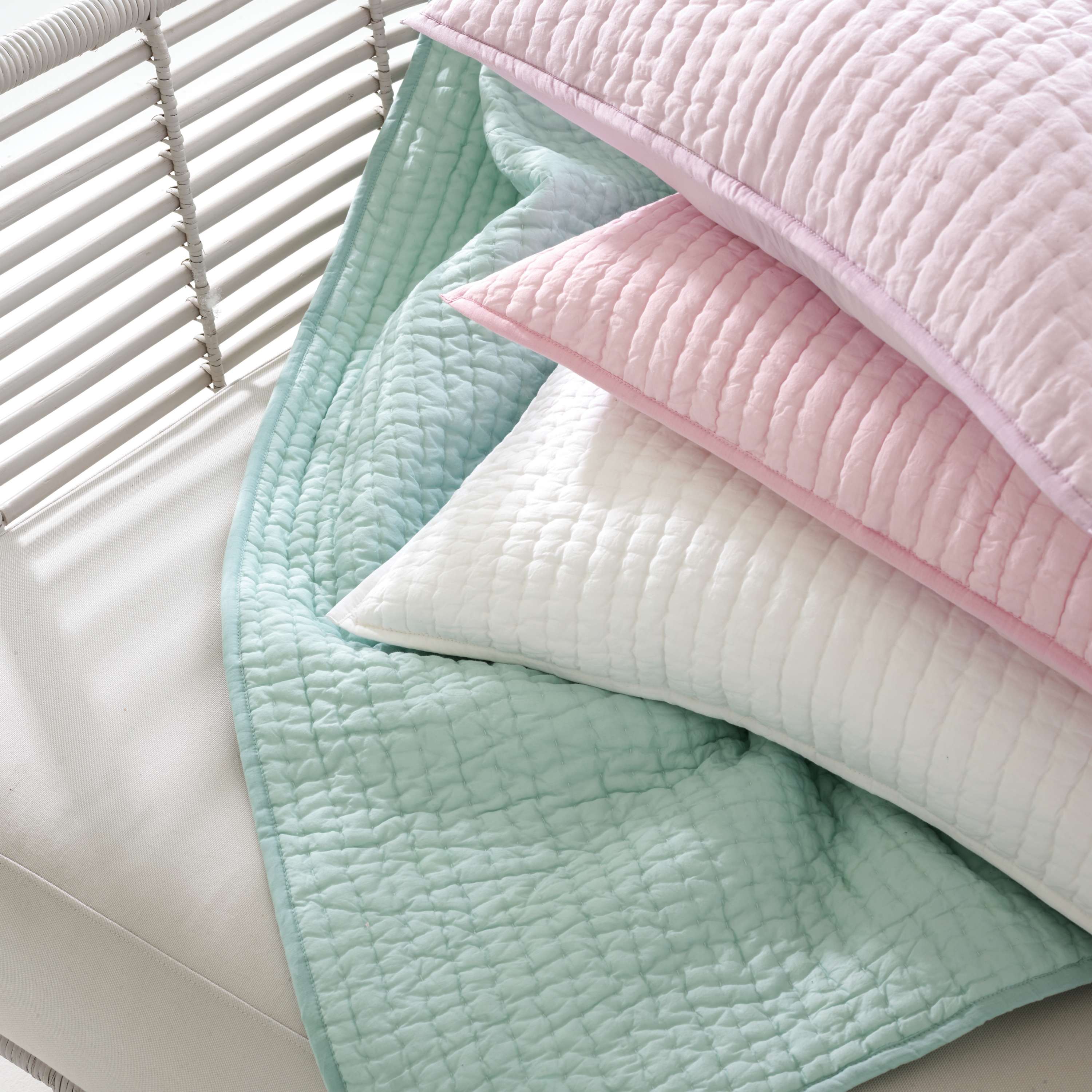 Lana Voile Quilted Sham Sham By Annie Selke