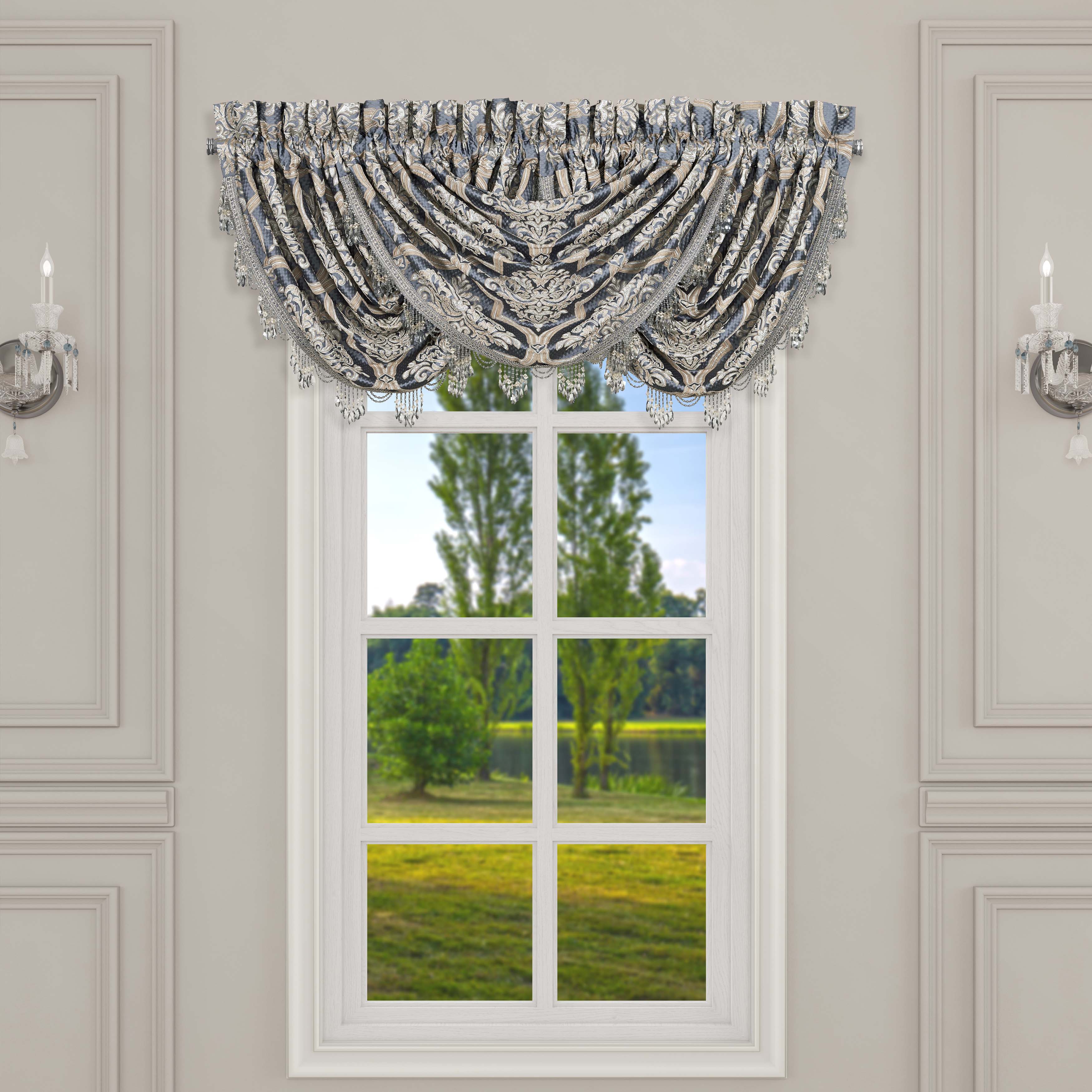 San Marino Waterfall Window Valance Window Valances By J. Queen New York