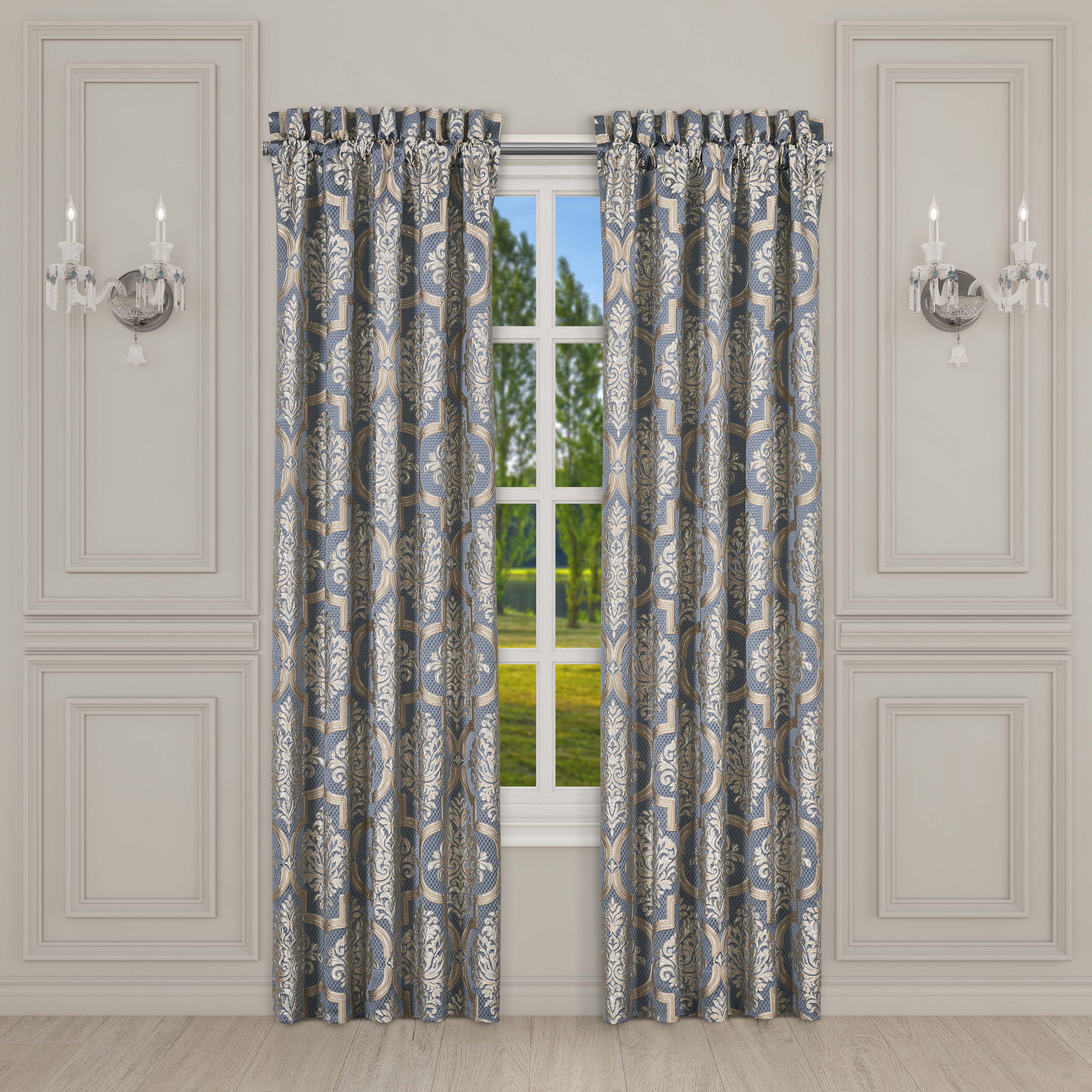 San Marino Window Panel Pair Window Panels By J. Queen New York