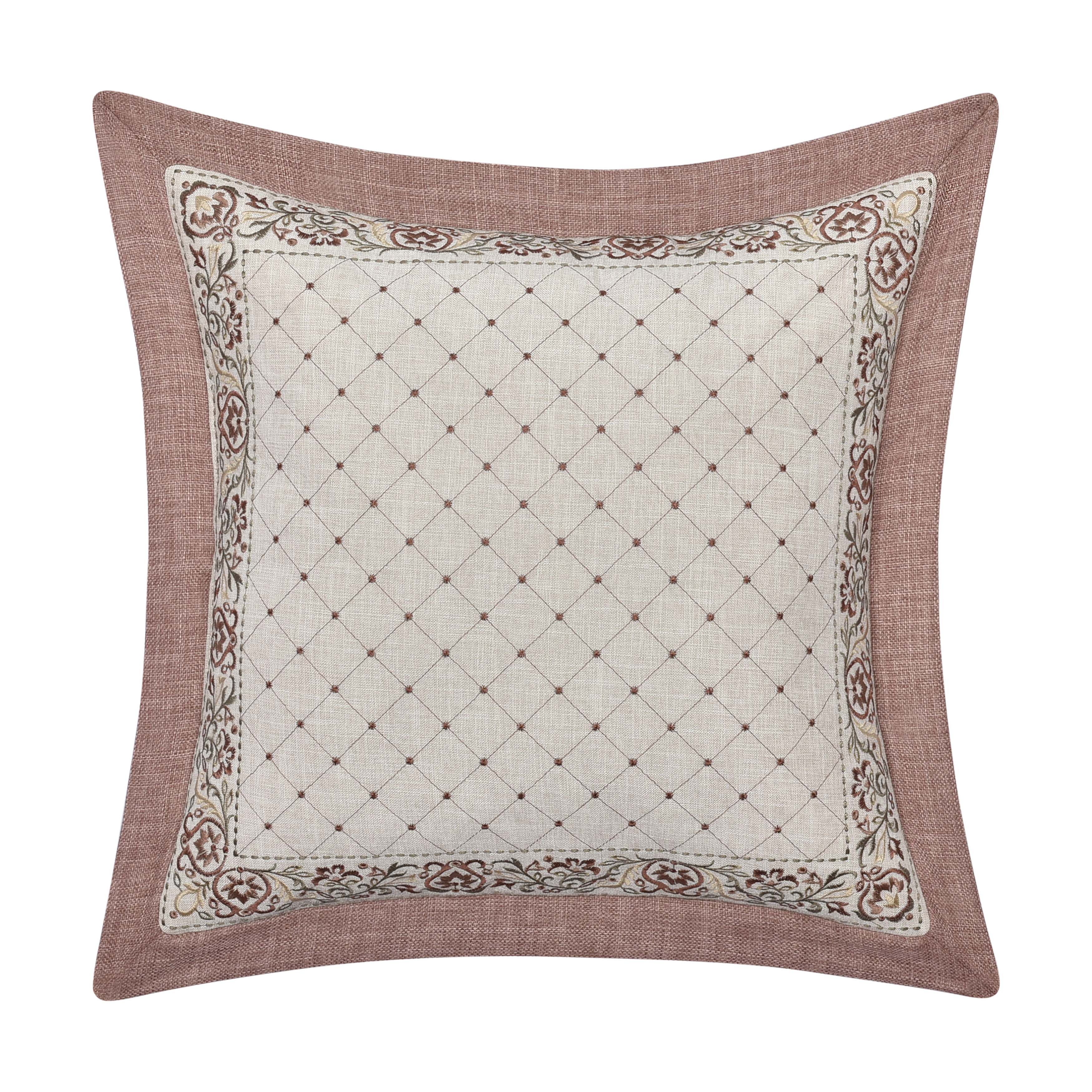 Santa Rosa Linen Square Decorative Throw Pillow 18" x 18" Throw Pillows By J. Queen New York