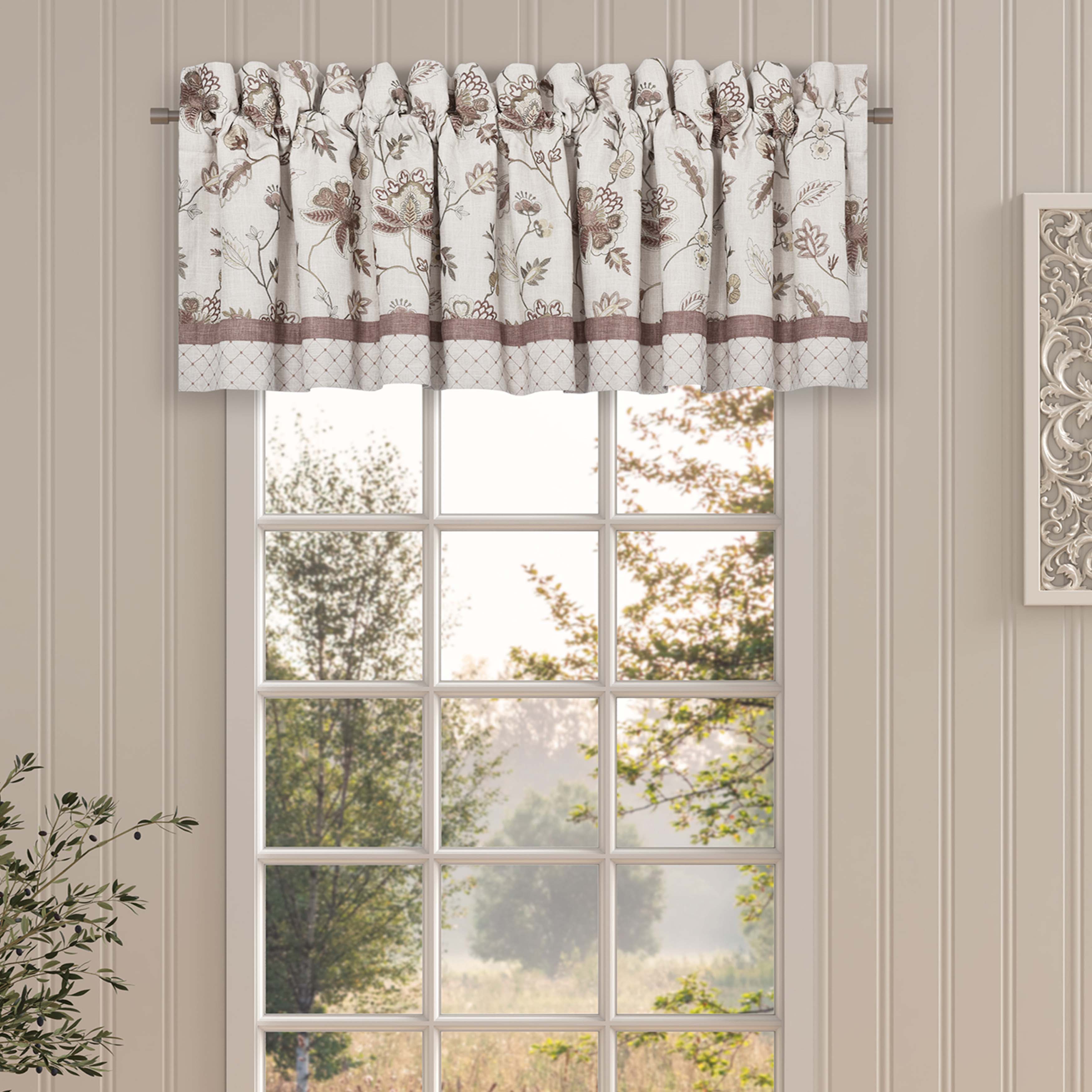 Santa Rosa Linen Straight Window Valance Window Valances By J. Queen New York