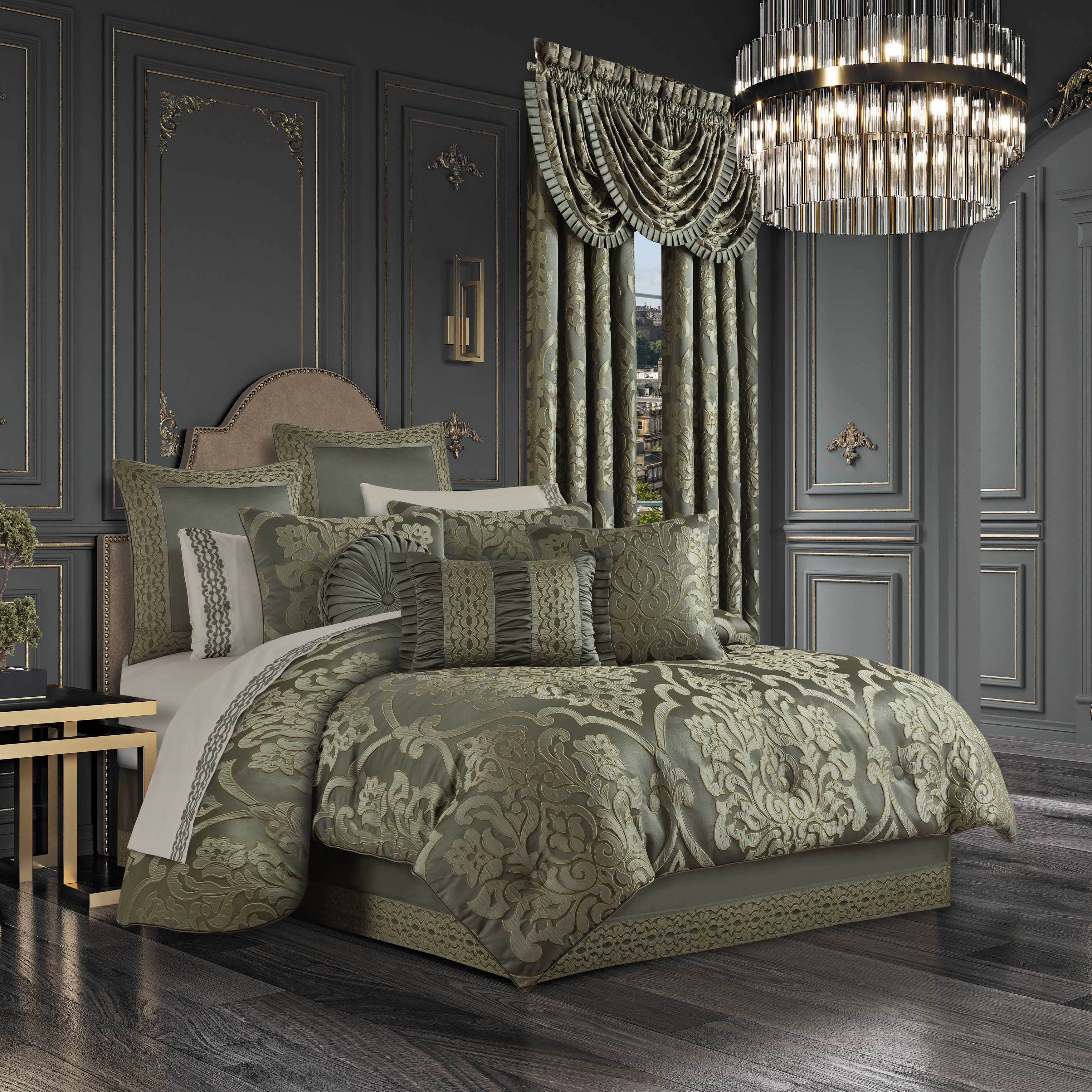 Santino Jade 4-Piece Comforter Set by J Queen Comforter Sets By J. Queen New York