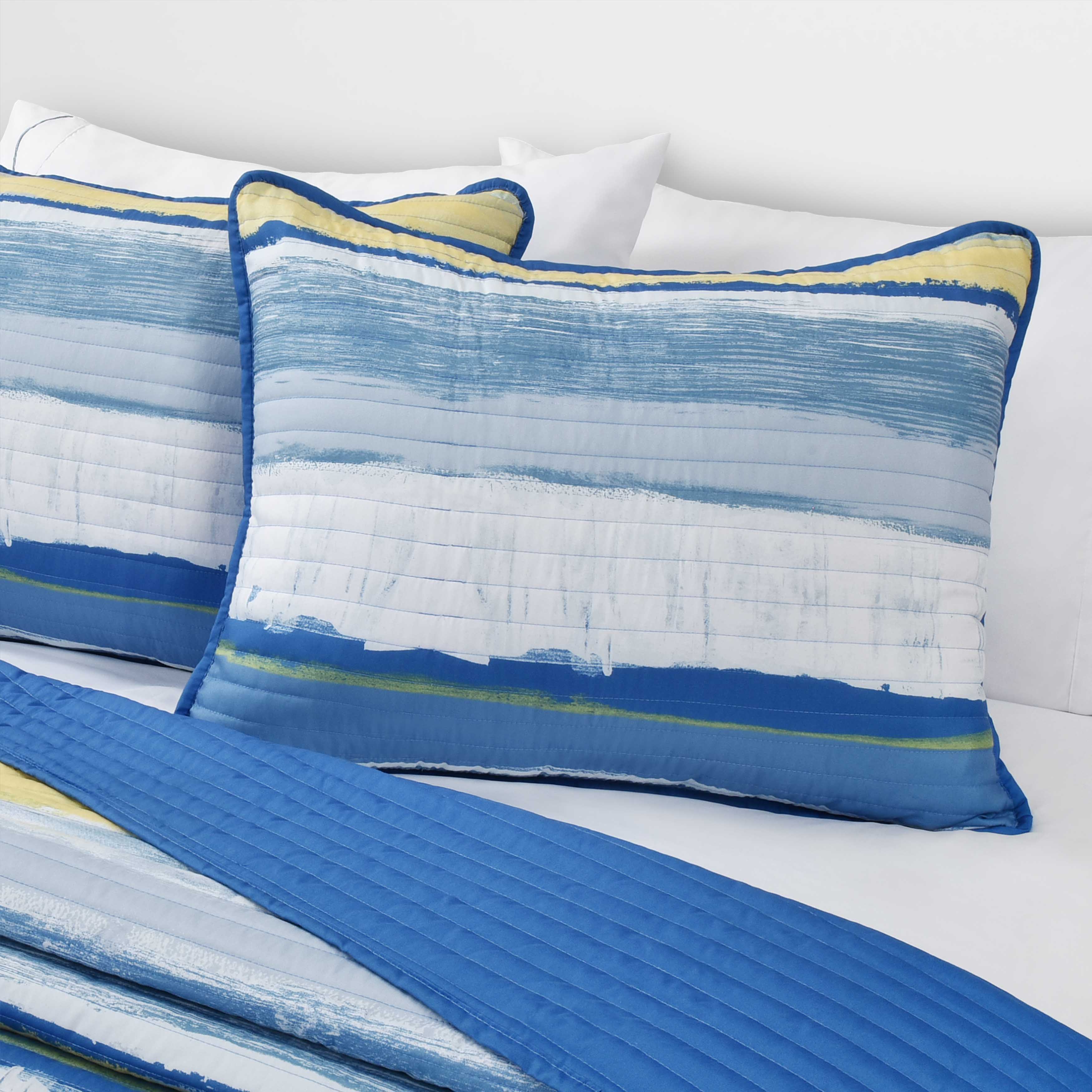 Seashore Blue 3 Piece Quilt Set Quilt Sets By J. Queen New York