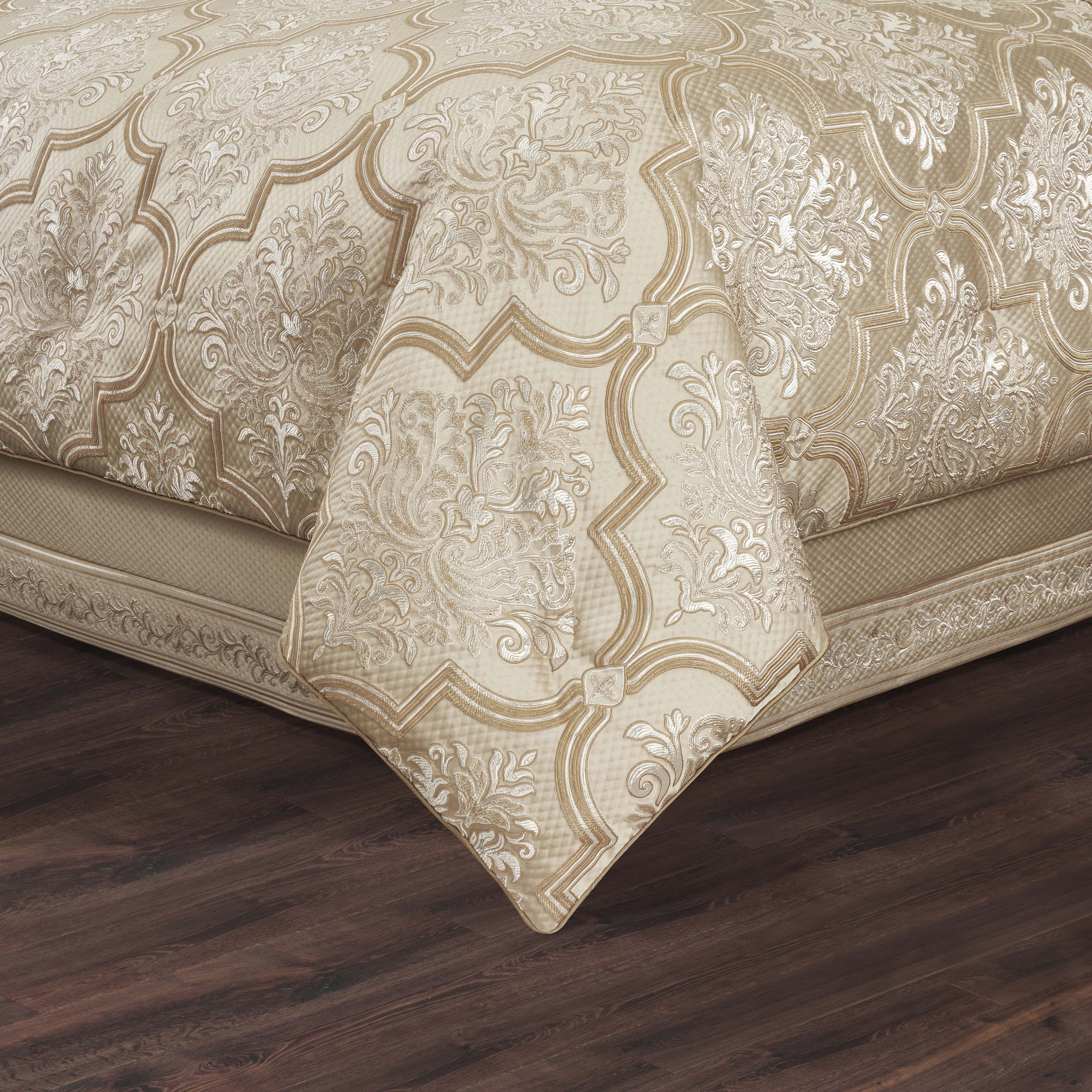 Sezanne Champagne 4 Piece Comforter Set Comforter Sets By J. Queen New York