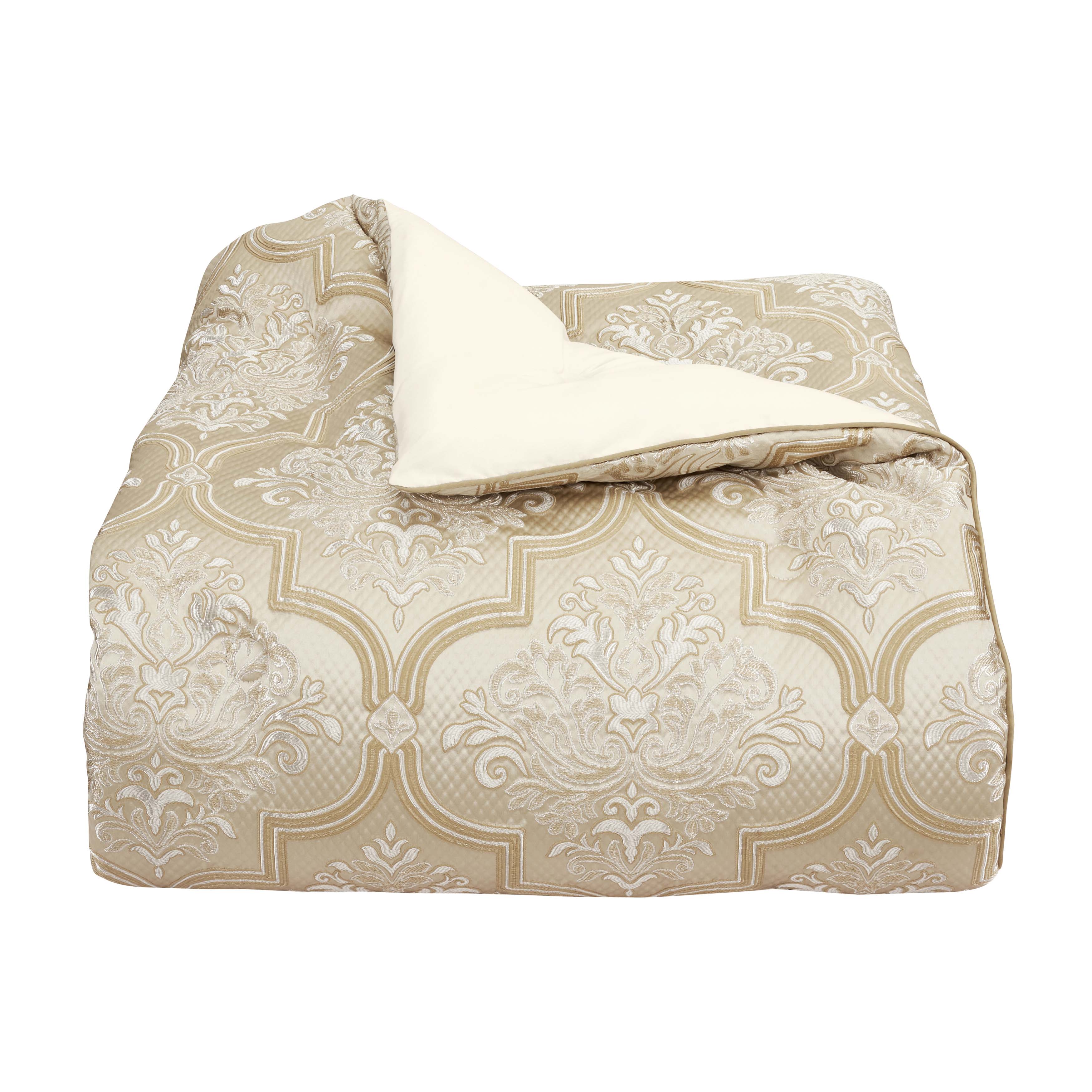 Sezanne Champagne 4 Piece Comforter Set Comforter Sets By J. Queen New York