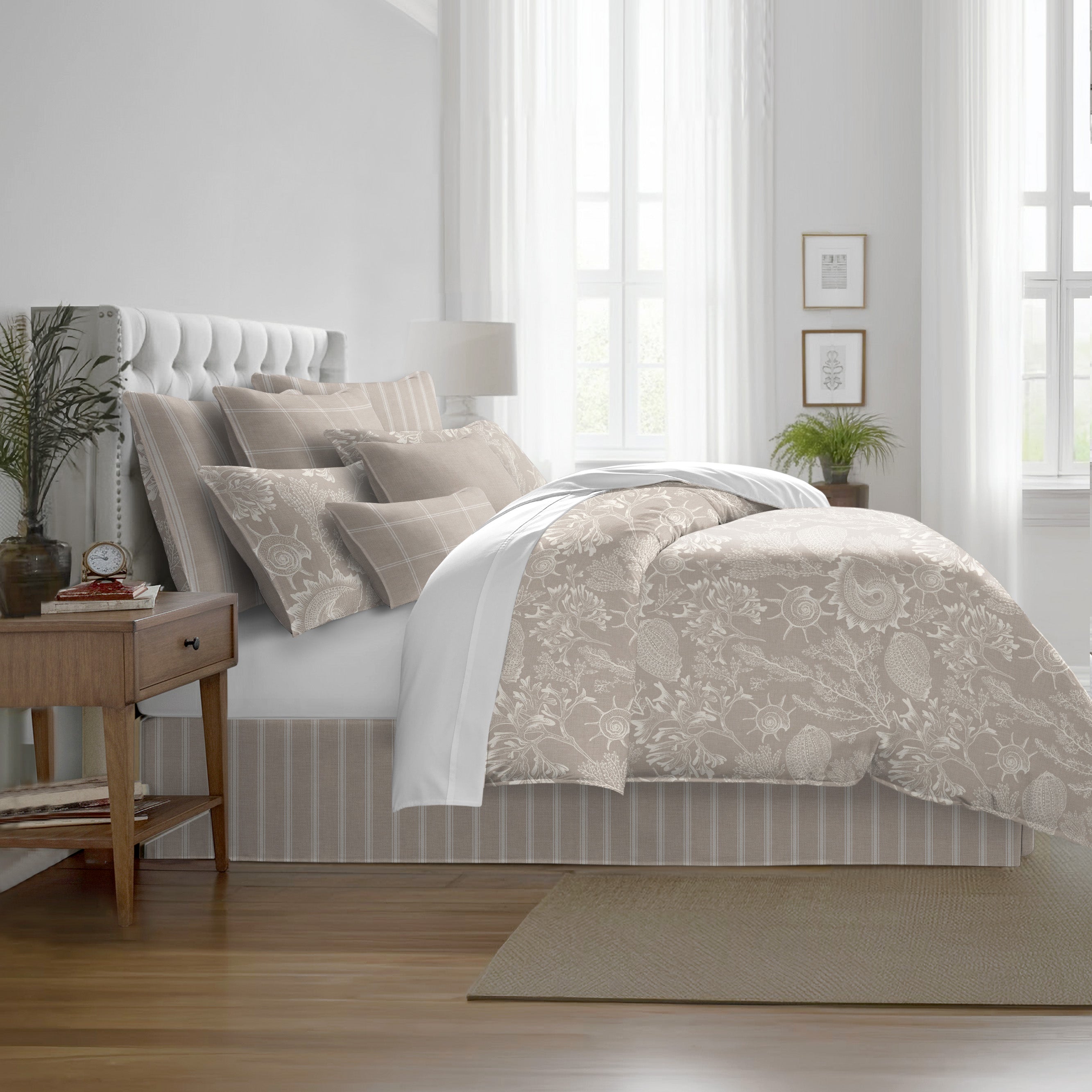 Shellabrate Natural 8 Piece Duvet Cover Set Duvet Covers By Colcha Linens