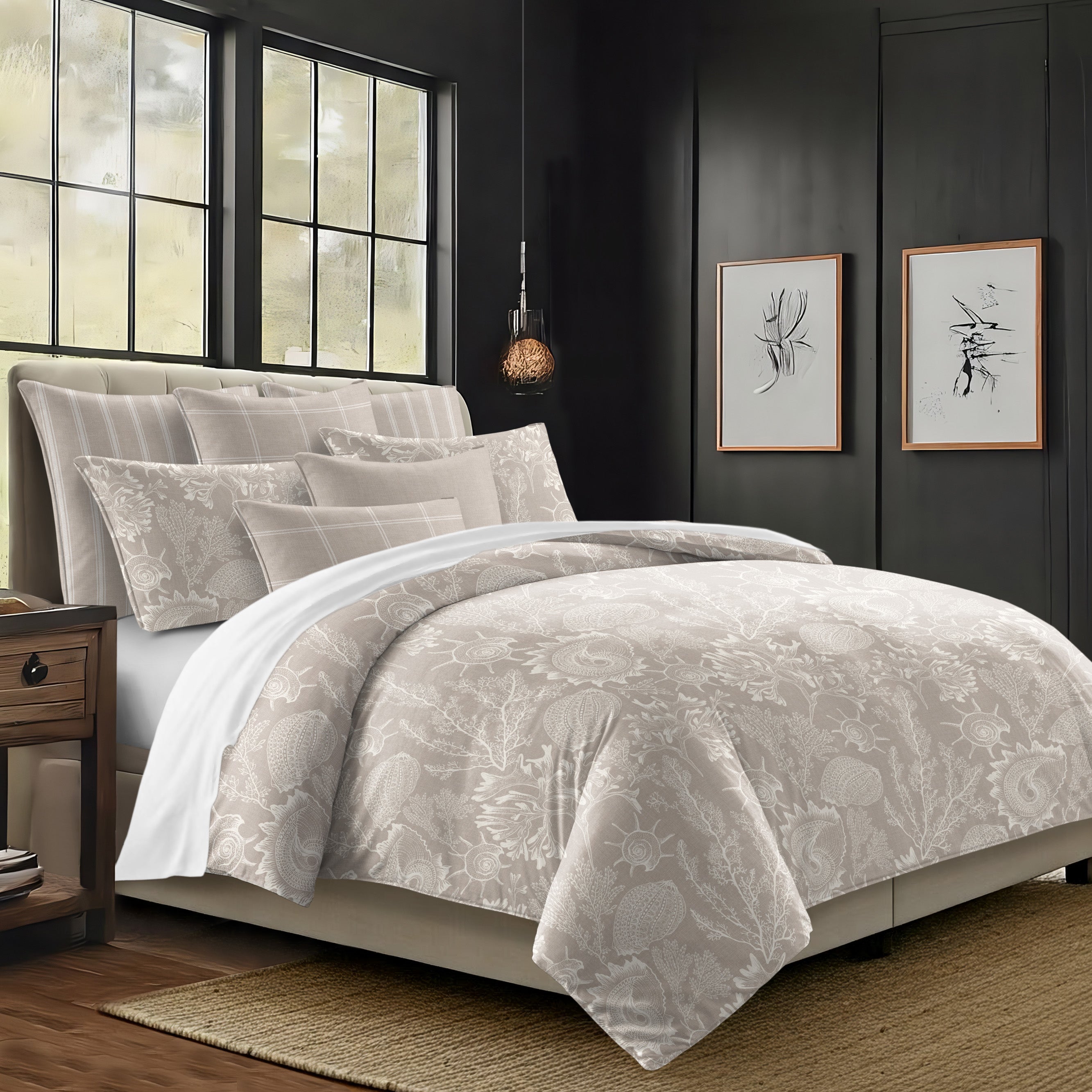 Shellabrate Natural 8 Piece Coverlet Set Coverlet By Colcha Linens