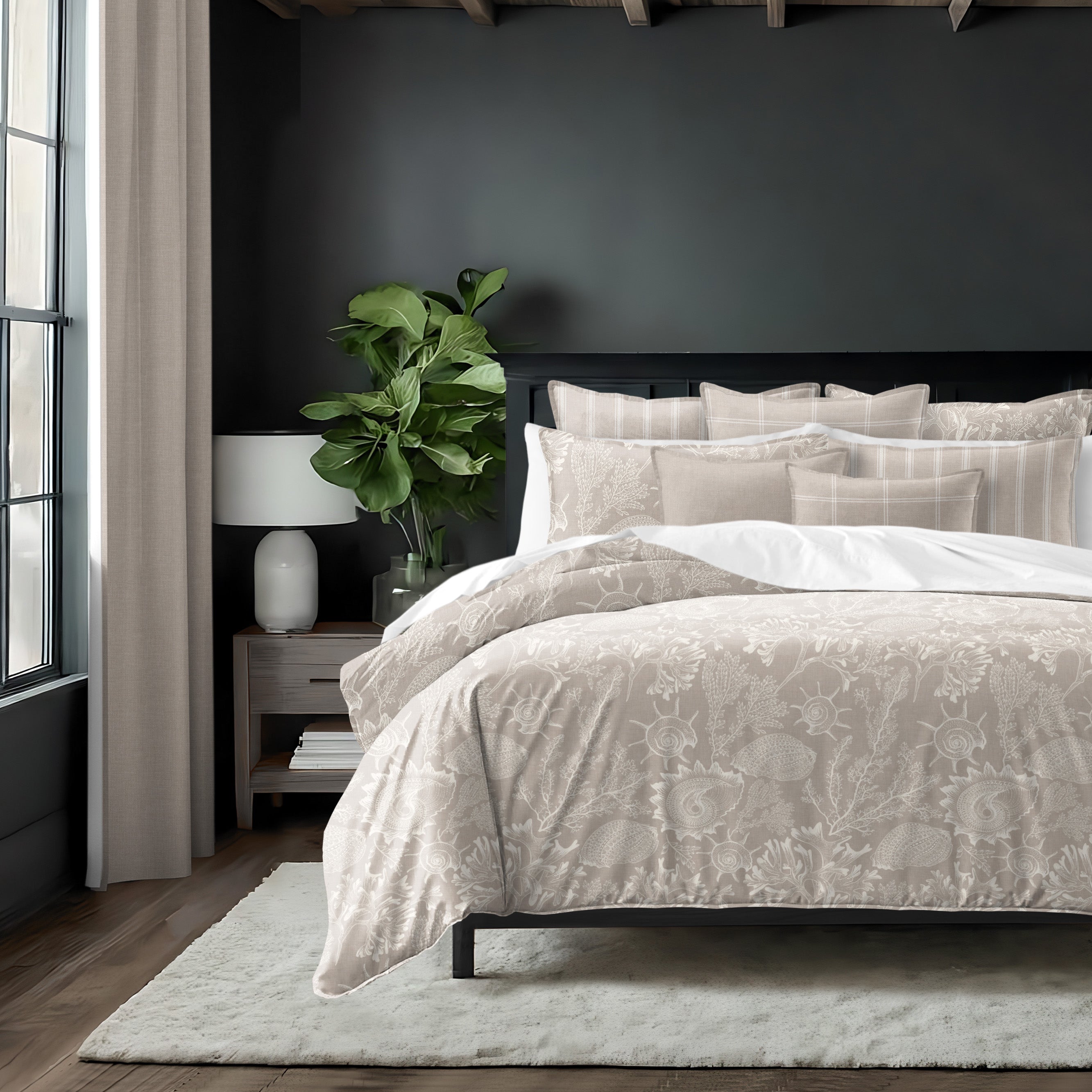 Shellabrate Natural 8 Piece Duvet Cover Set Duvet Covers By Colcha Linens