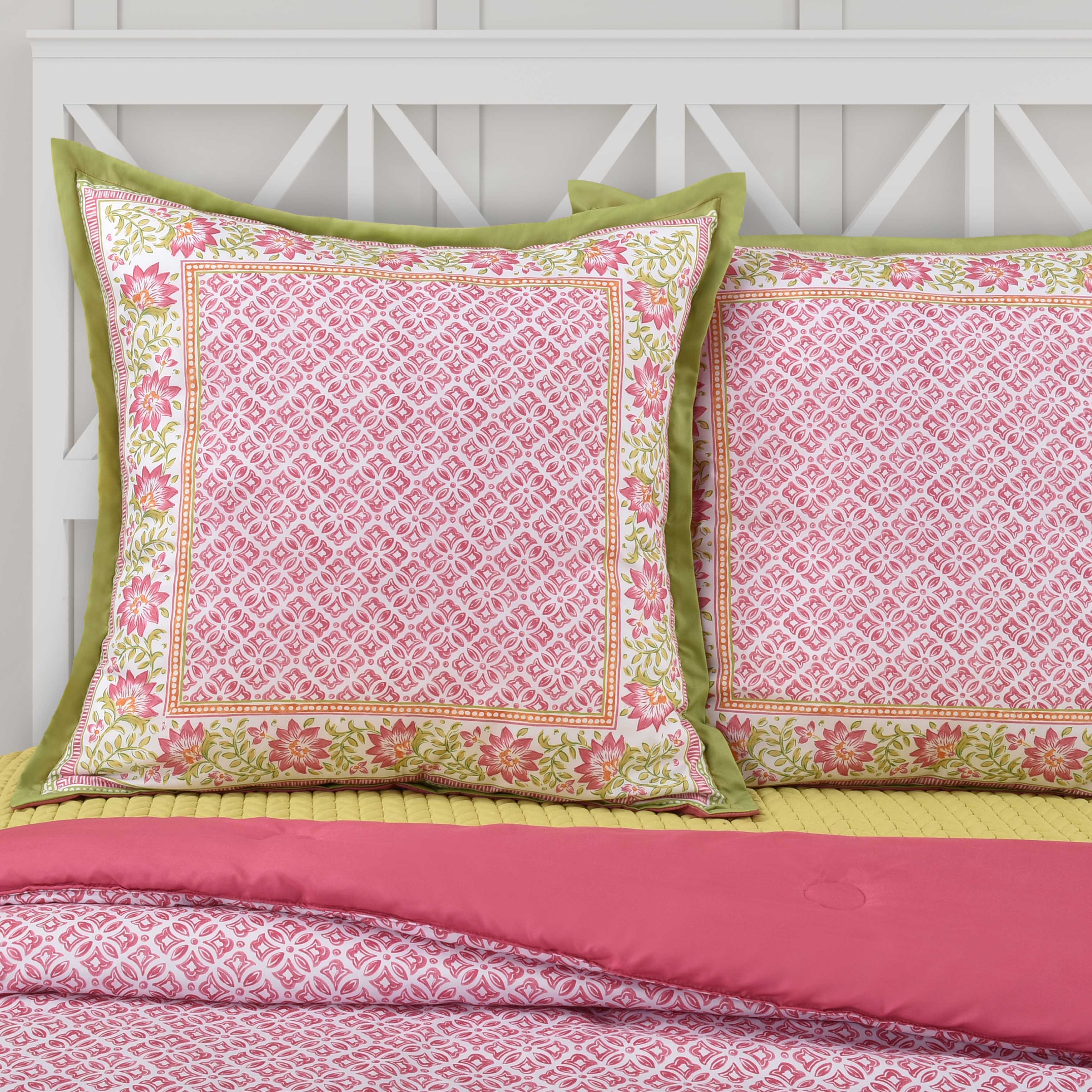 Shiloh Pink Euro Sham Euro Sham By J. Queen New York