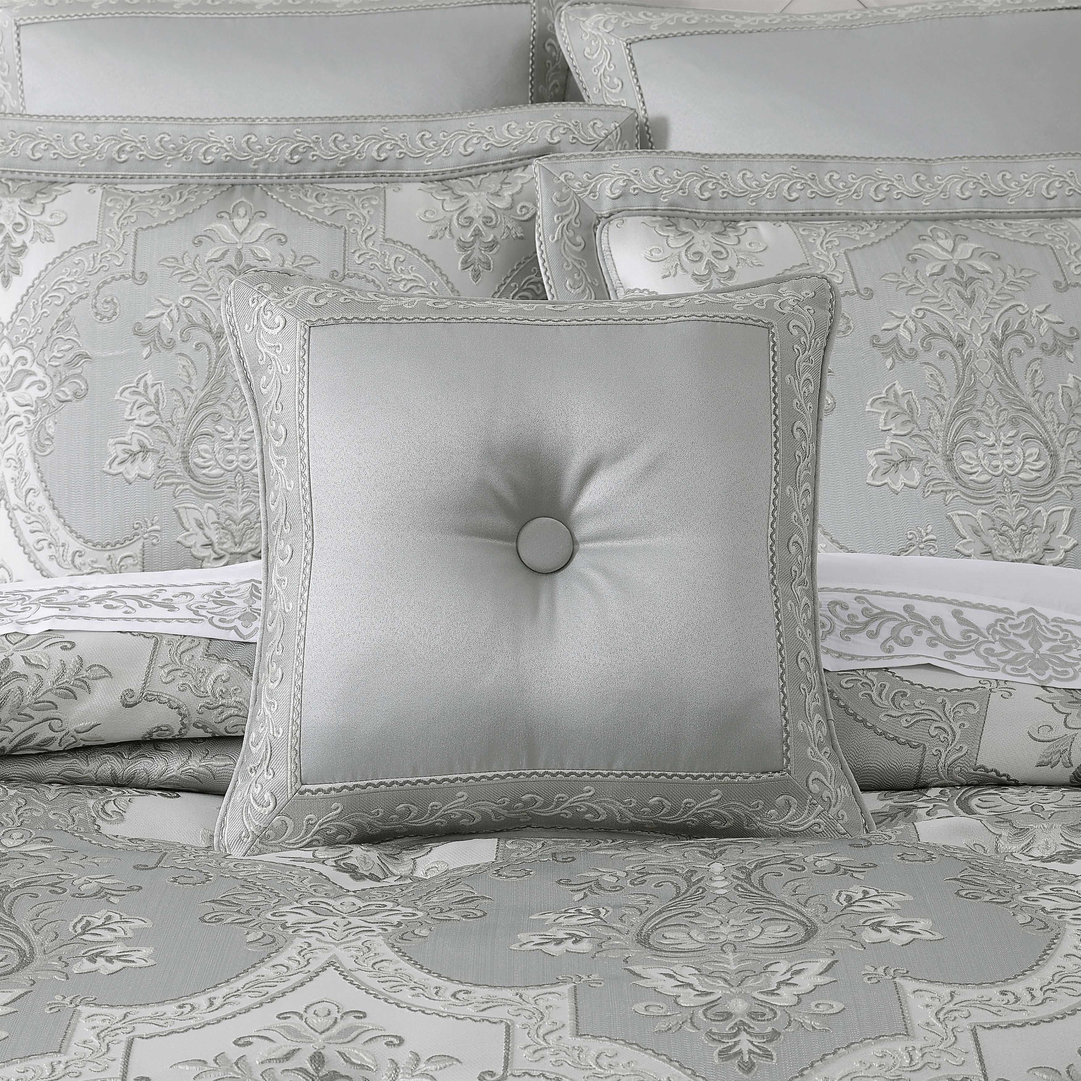 Sondra Spa Square Decorative Throw Pillow 18" x 18" Throw Pillows By J. Queen New York