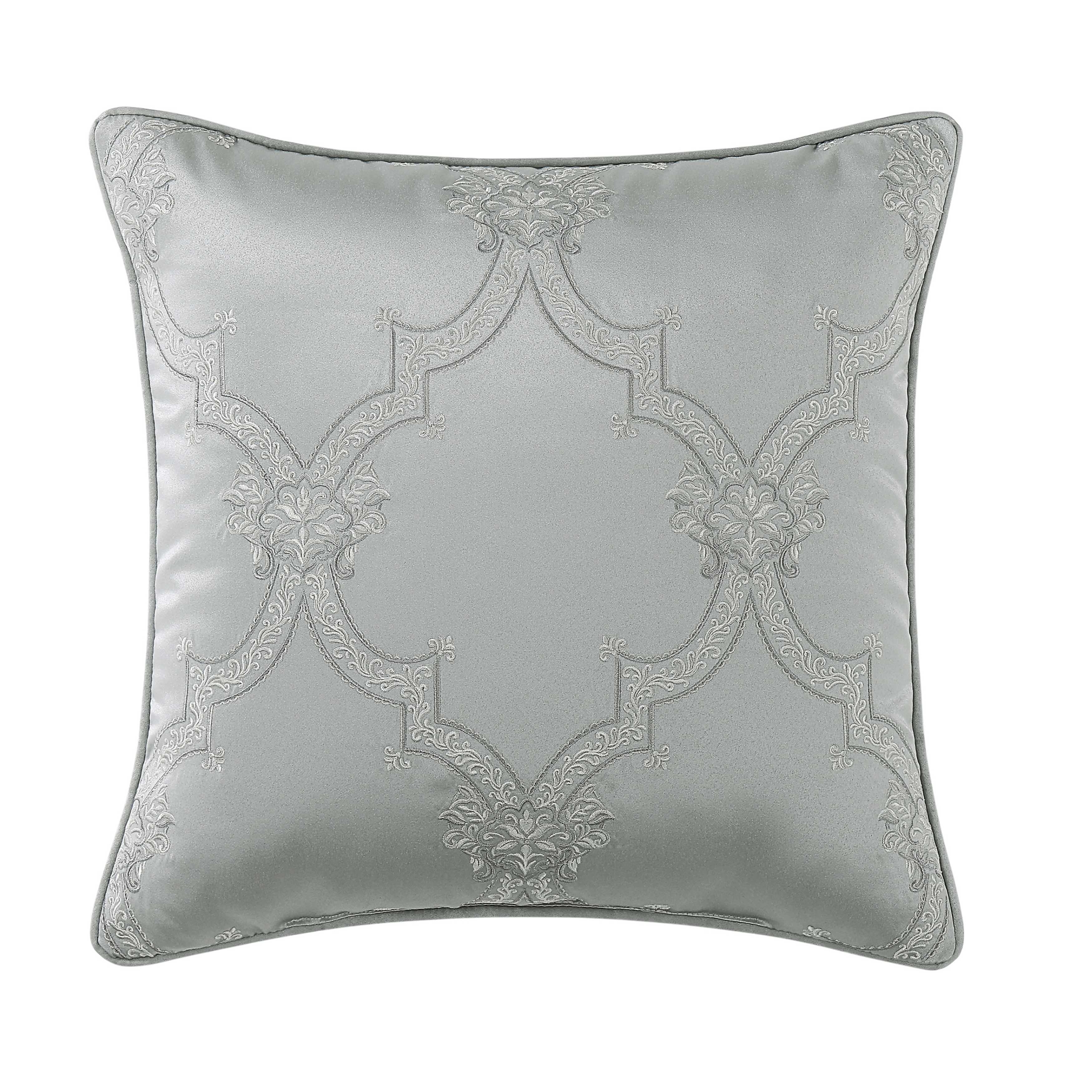 Sondra Spa Square Embellished Decorative Throw Pillow 20" x 20" Throw Pillows By J. Queen New York