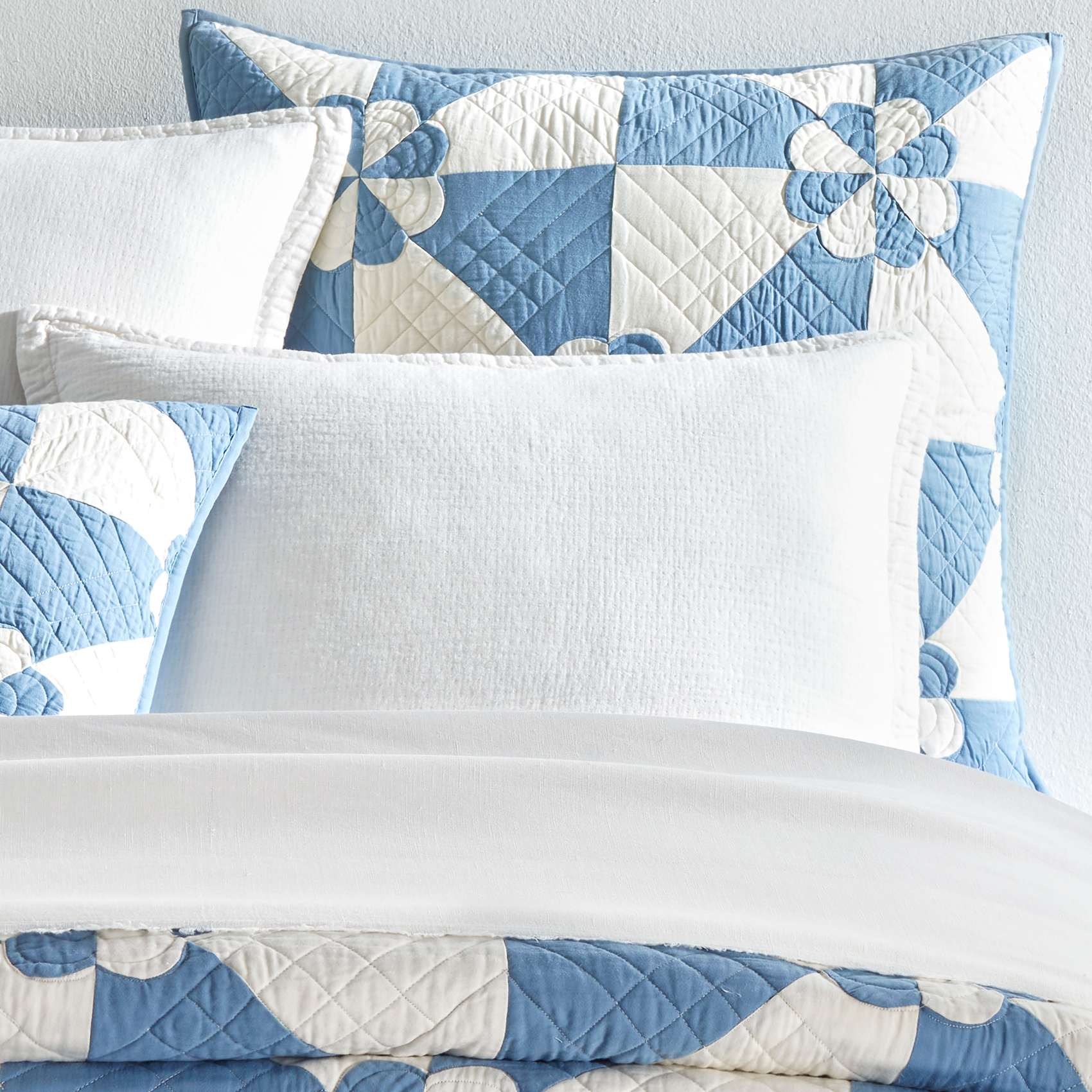 Sunny Side Quilted Sham Sham By Annie Selke