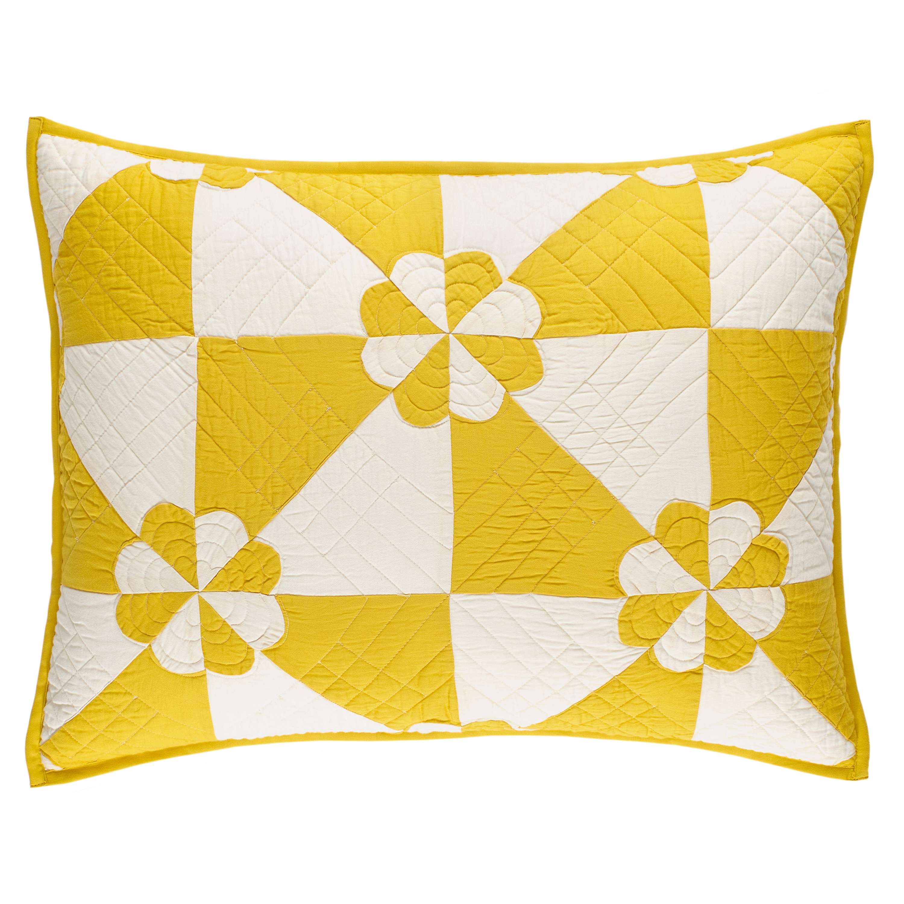 Sunny Side Quilted Sham Sham By Annie Selke