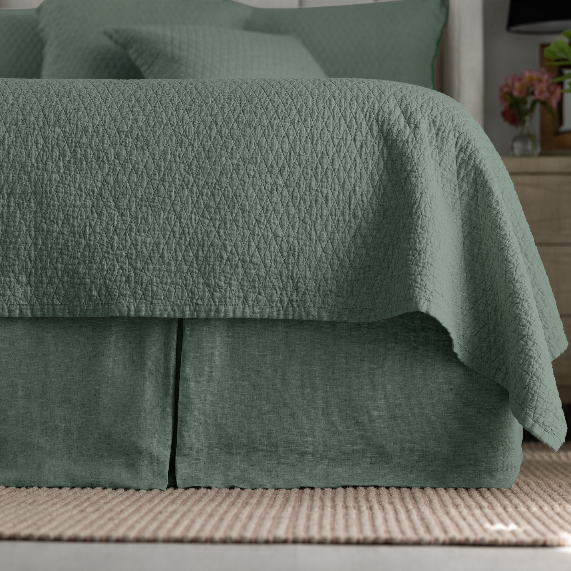 Dawn Thunder Tailored Bed Skirt Bedskirt By Lili Alessandra