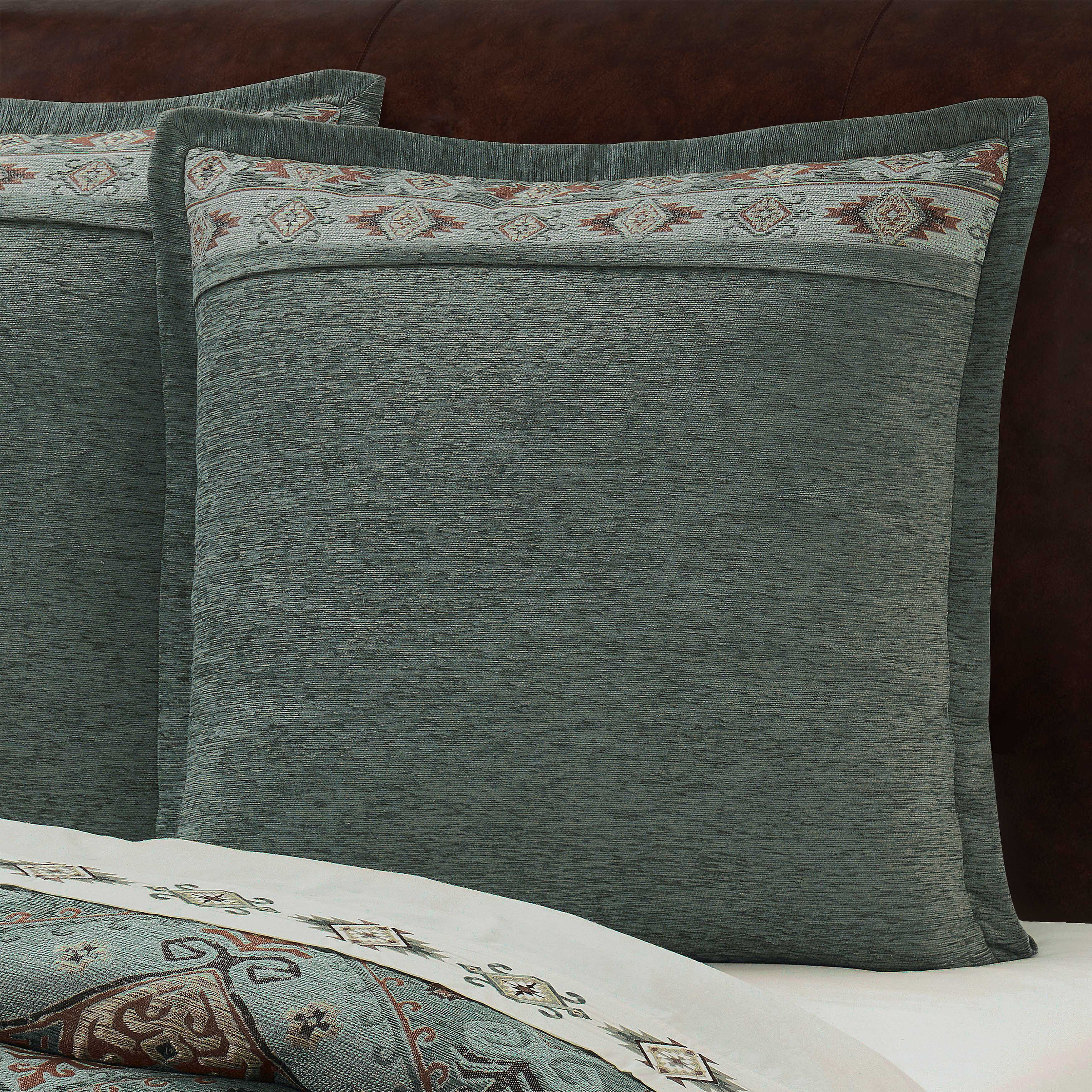 Telluride Turquoise Euro Sham Euro Sham By J. Queen New York