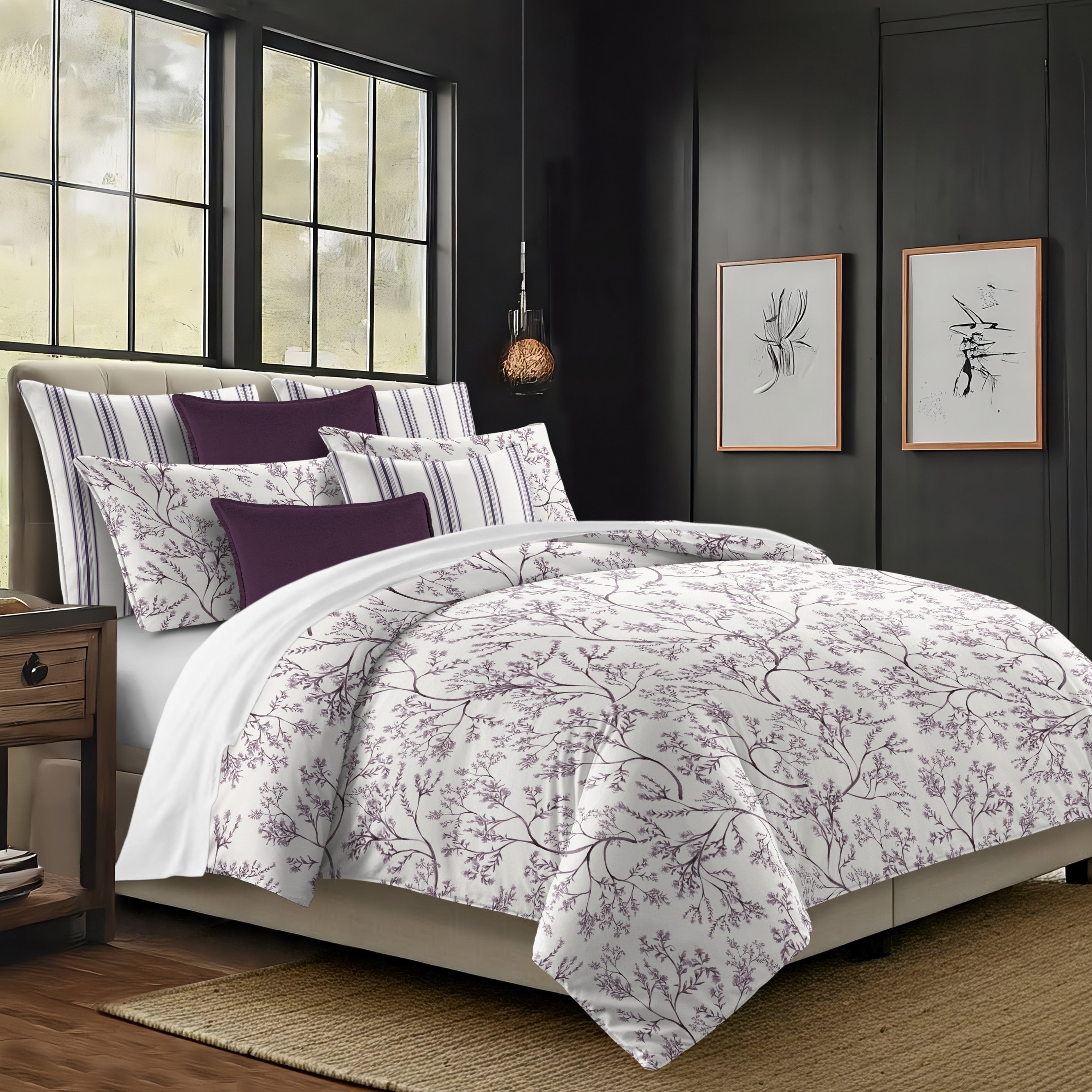 Tinsley Plum 8 Piece Coverlet Set Coverlet By Colcha Linens