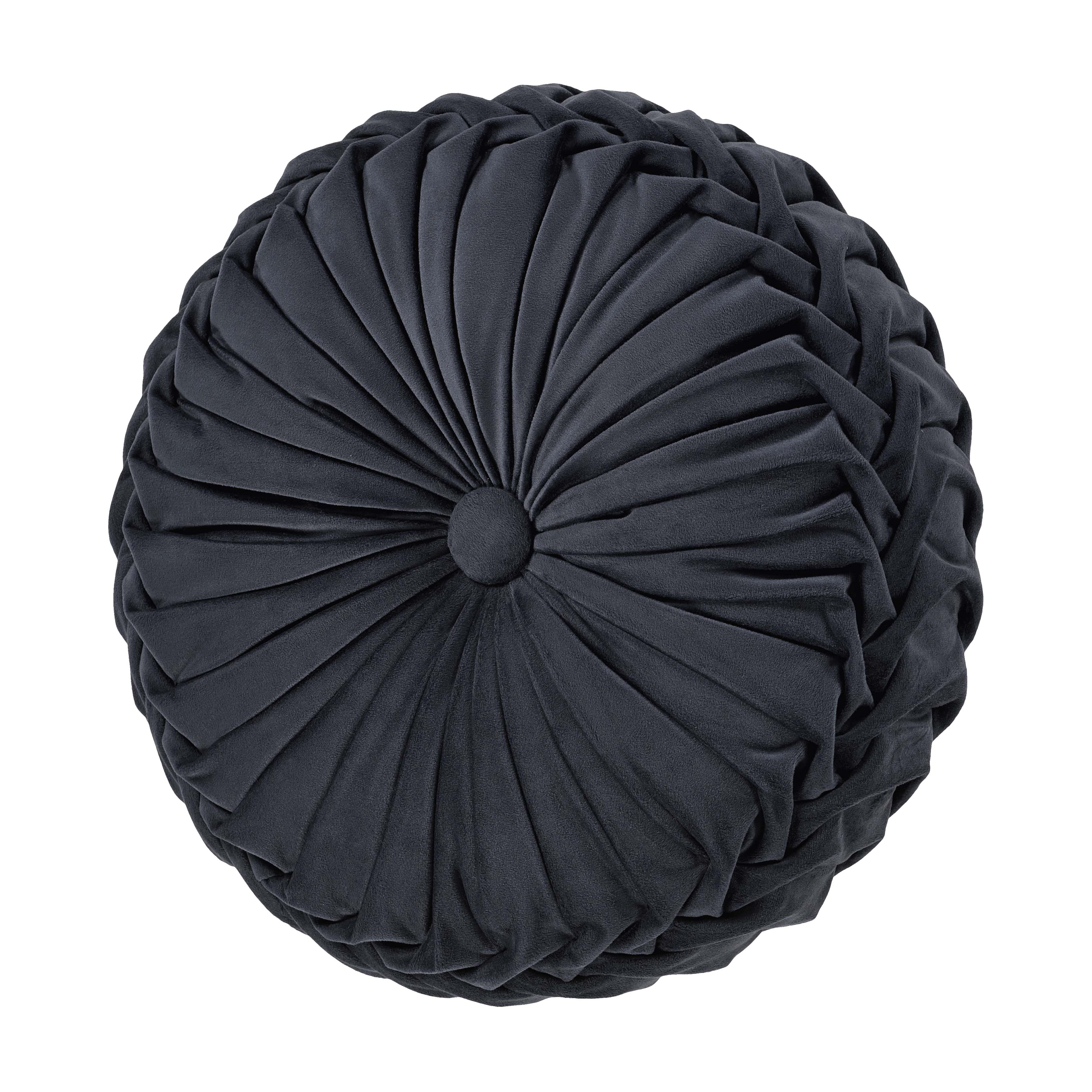 Townsend Tufted Round Decorative Throw Pillow 15" x 15" Throw Pillows By J. Queen New York