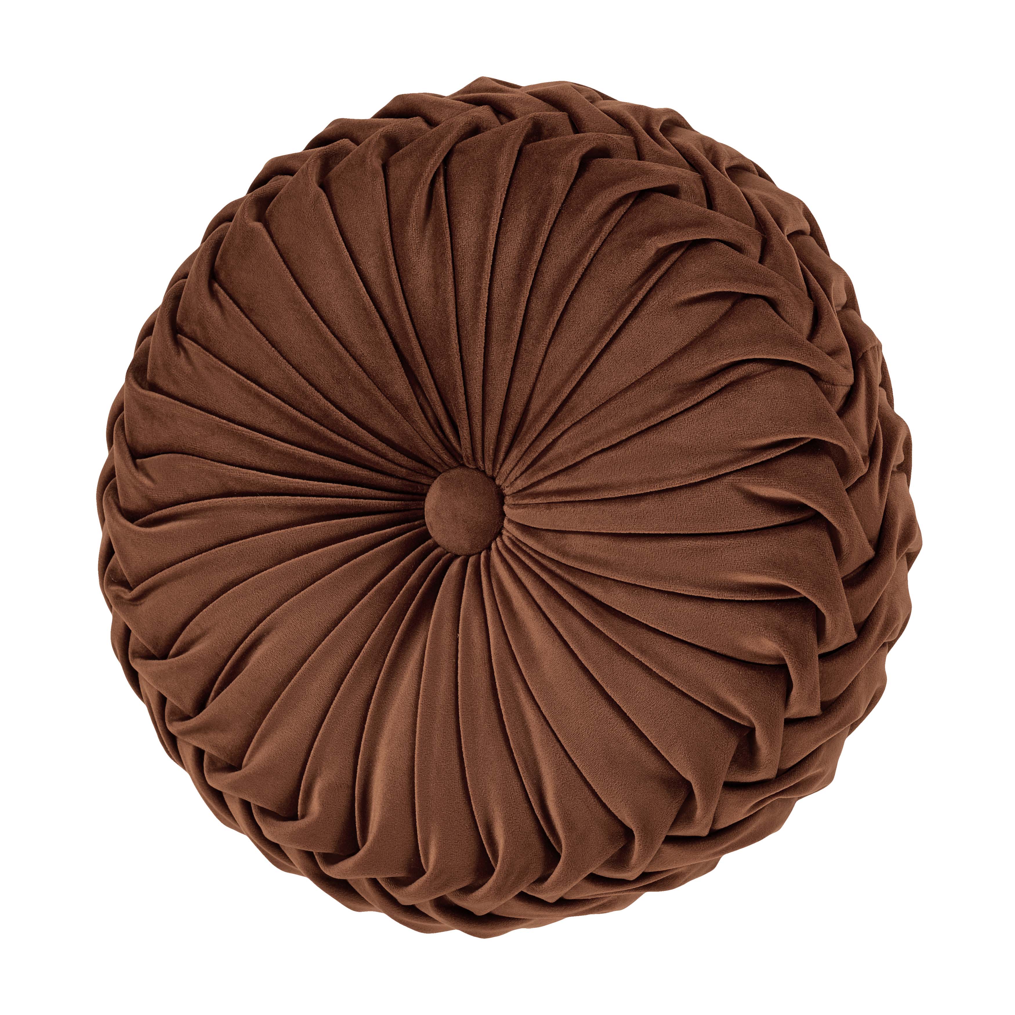 Townsend Tufted Round Decorative Throw Pillow 15" x 15" Throw Pillows By J. Queen New York