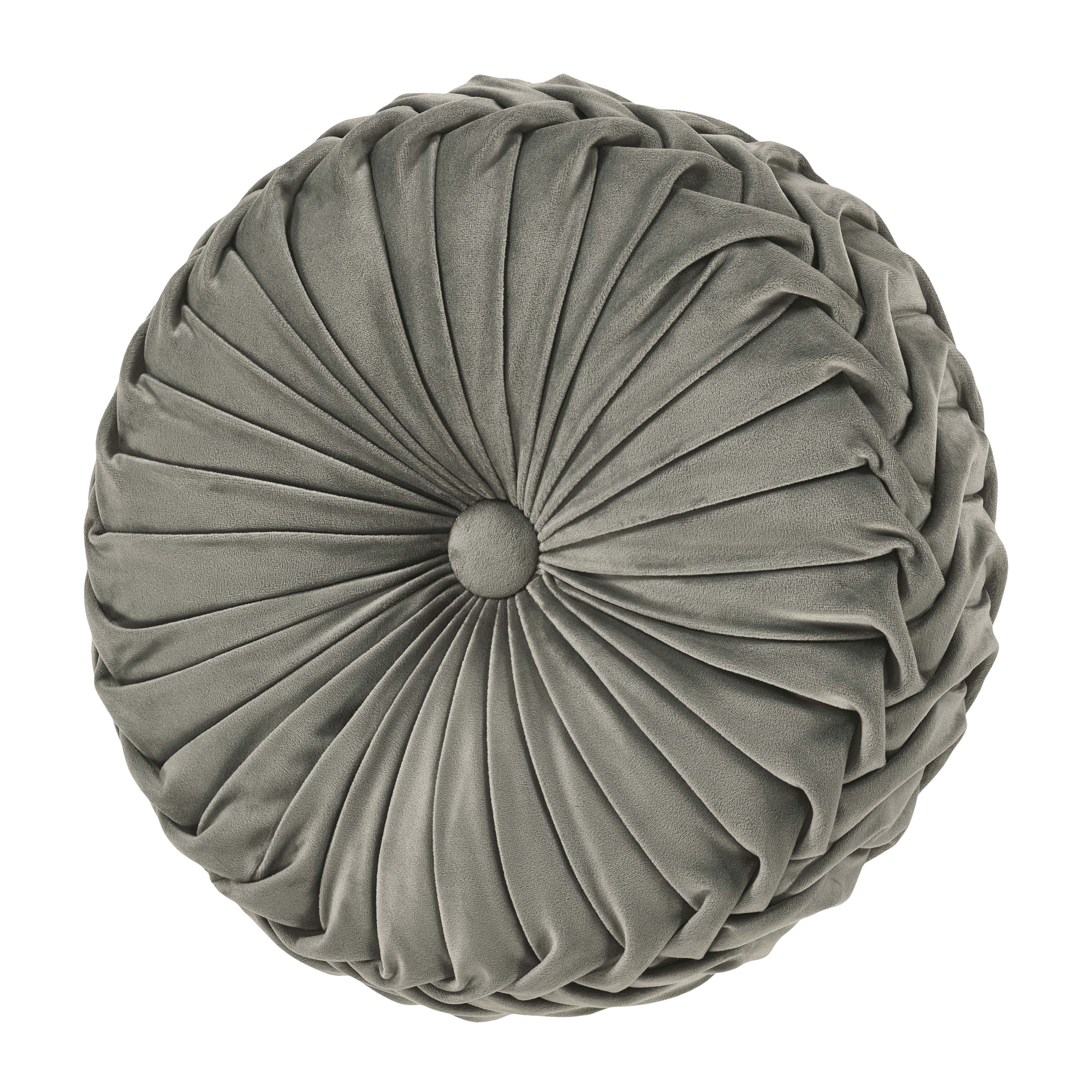 Townsend Tufted Round Decorative Throw Pillow 15" x 15" Throw Pillows By J. Queen New York