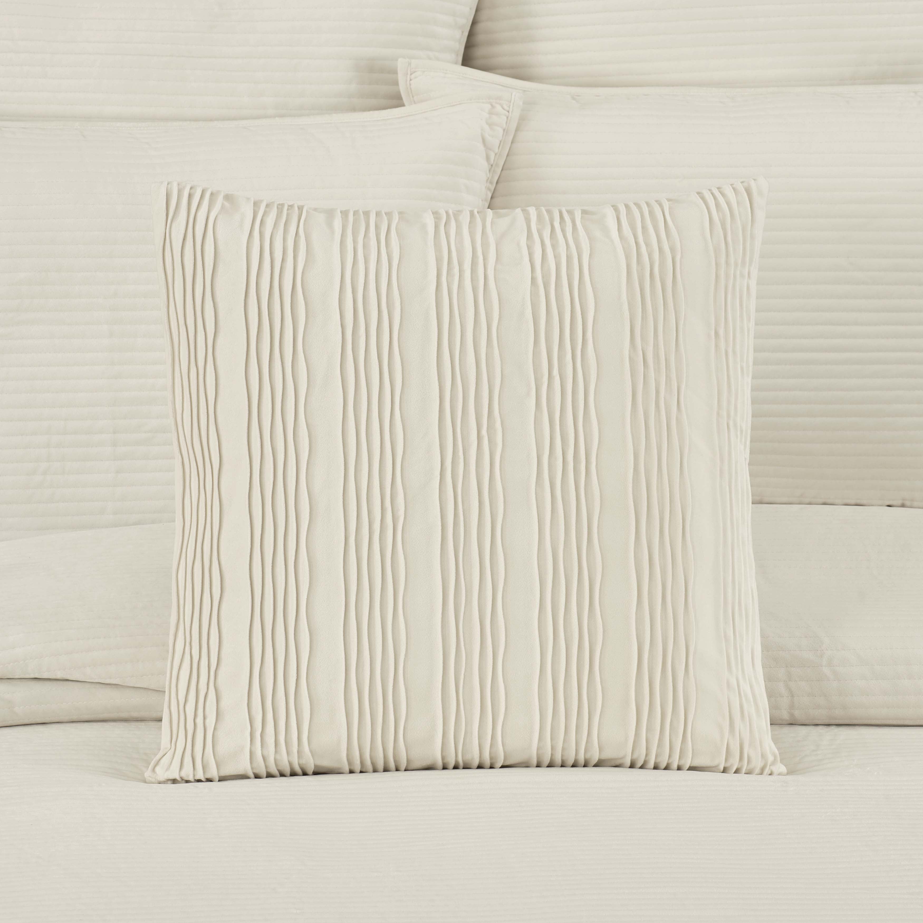 Townsend Wave Square Decorative Throw Pillow 20" x 20" Throw Pillows By J. Queen New York