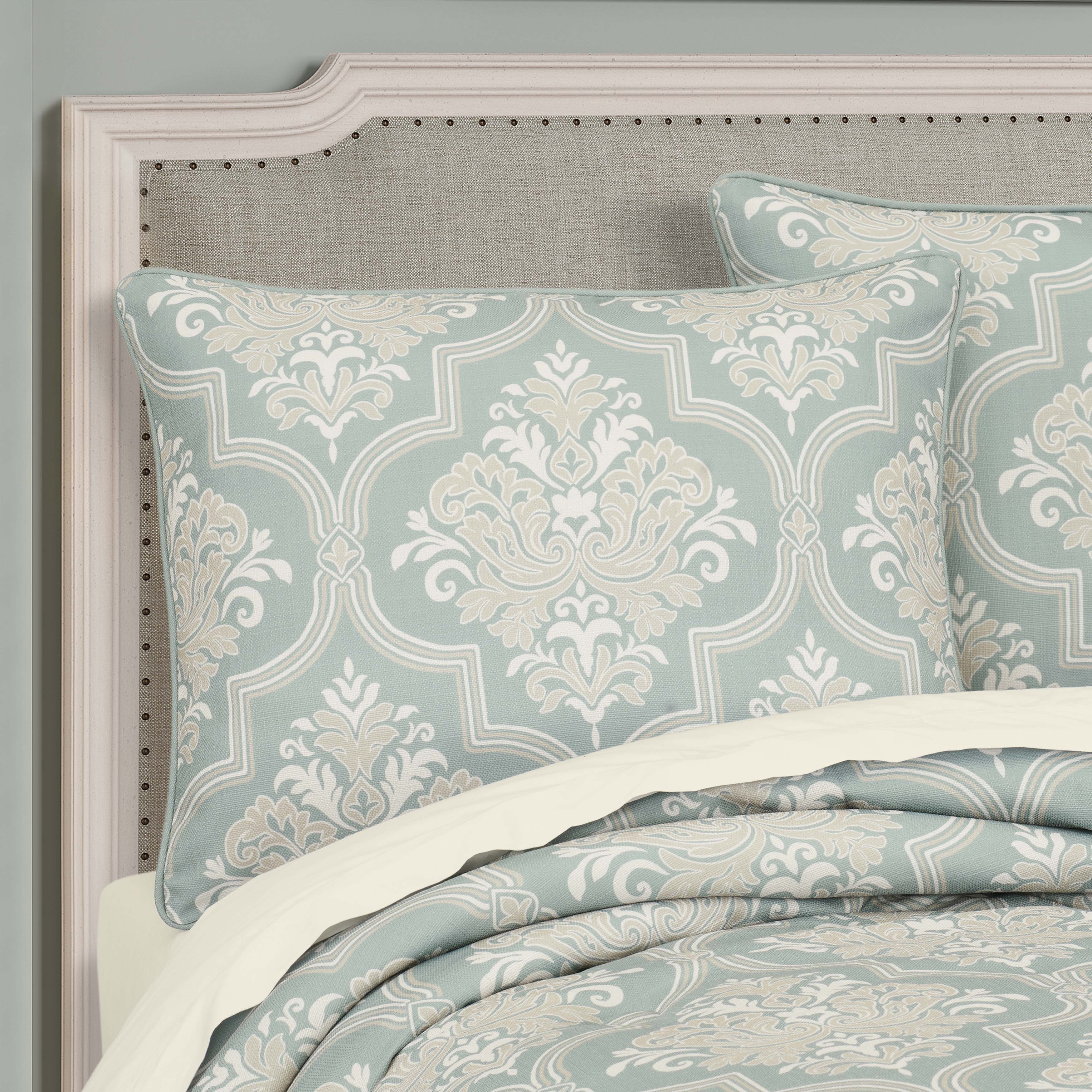 Tranquility Aqua 3 Piece Comforter Set Comforter Sets By J. Queen New York