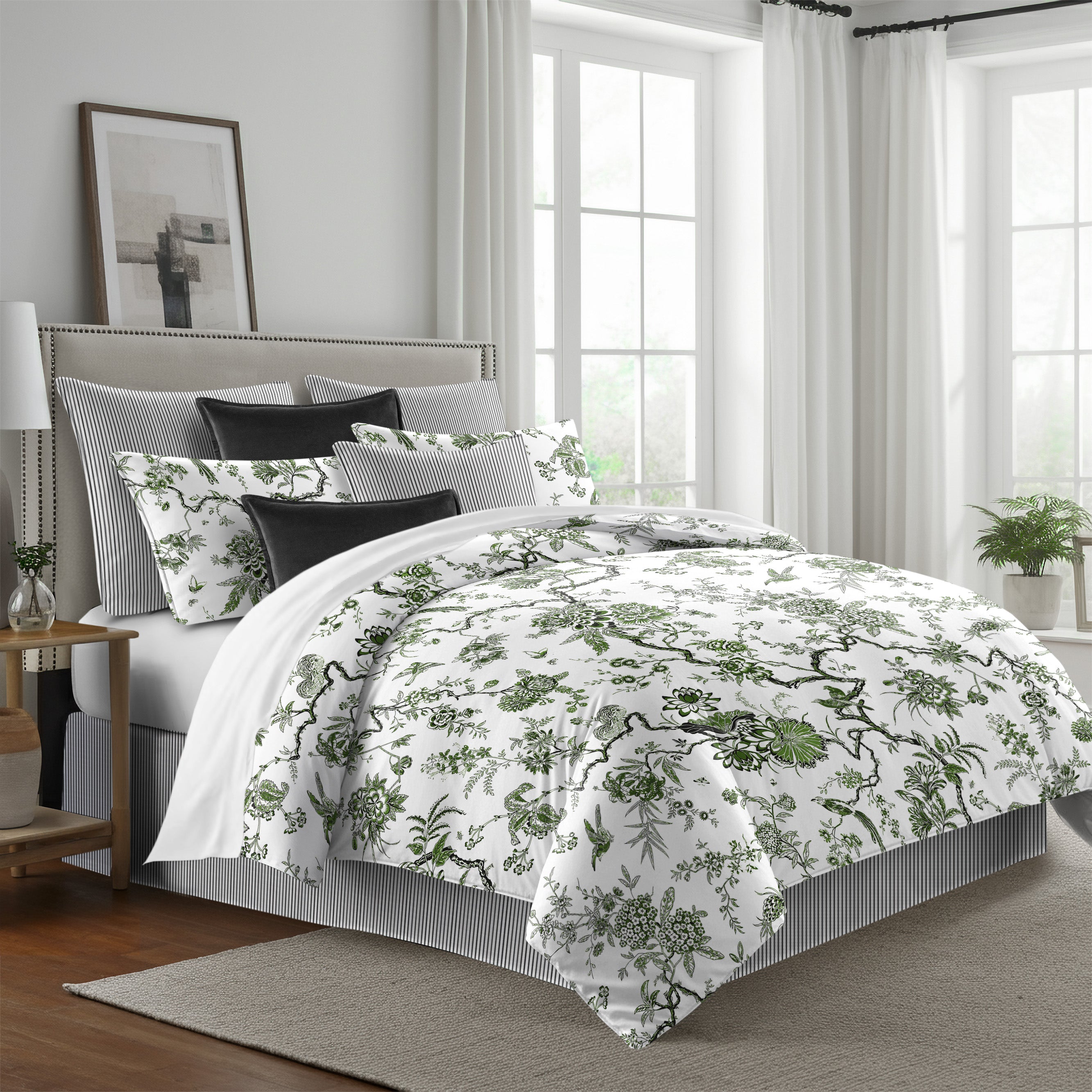 Tree Top Avocado 8 Piece Duvet Cover Set Duvet Covers By Colcha Linens
