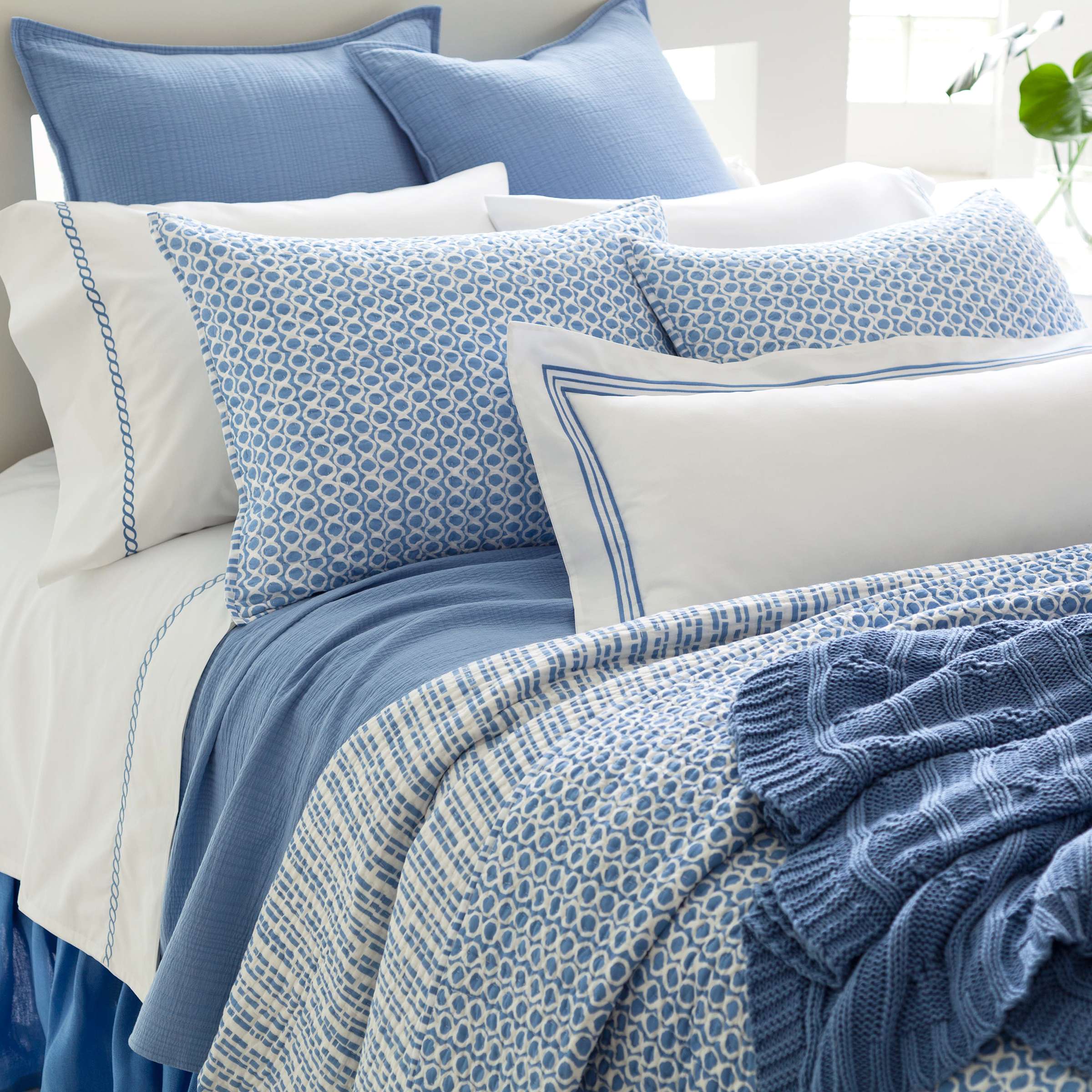 Tyler Quilted Sham Sham By Annie Selke