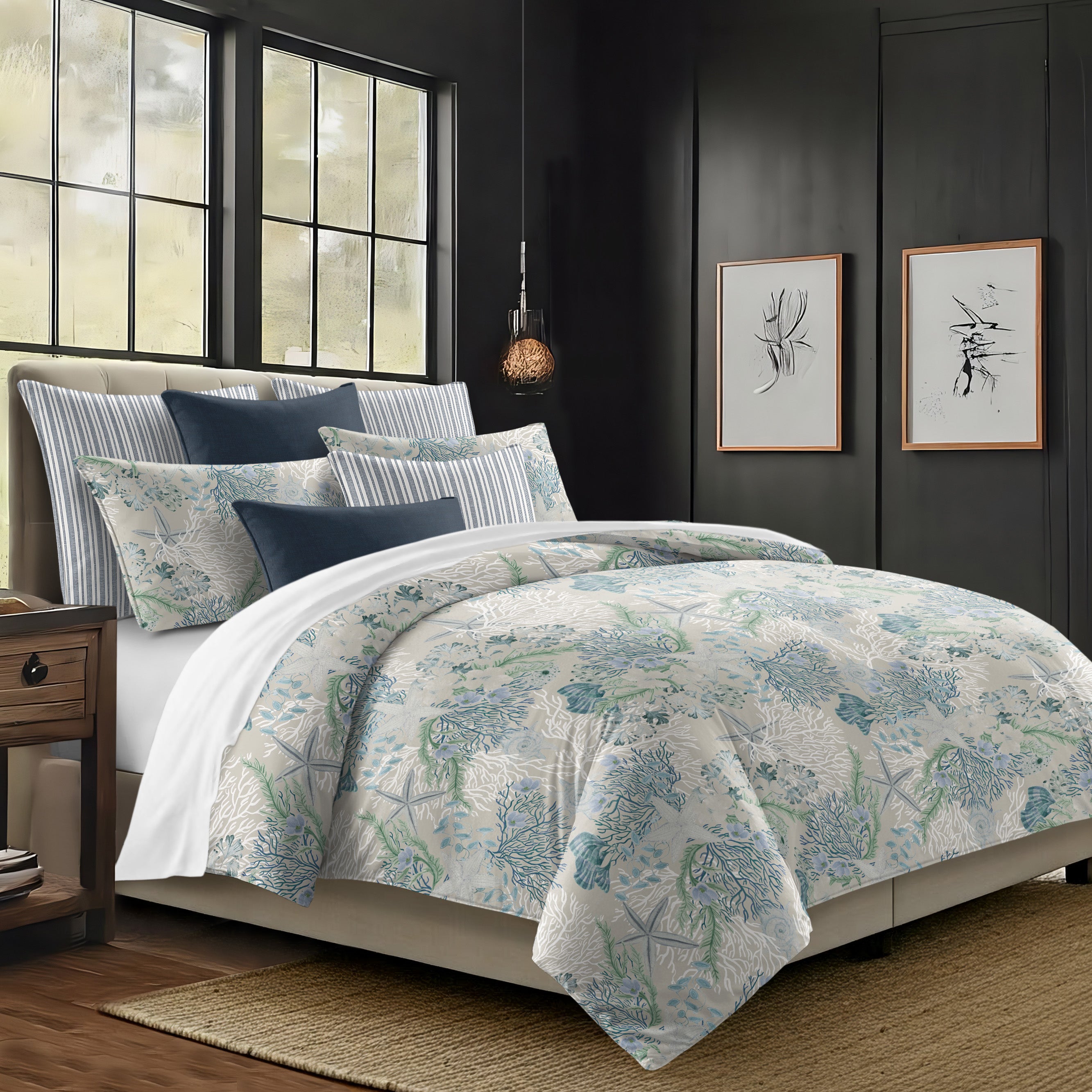 Under The Sea Ocean 8 Piece Duvet Cover Set Duvet Covers By Colcha Linens