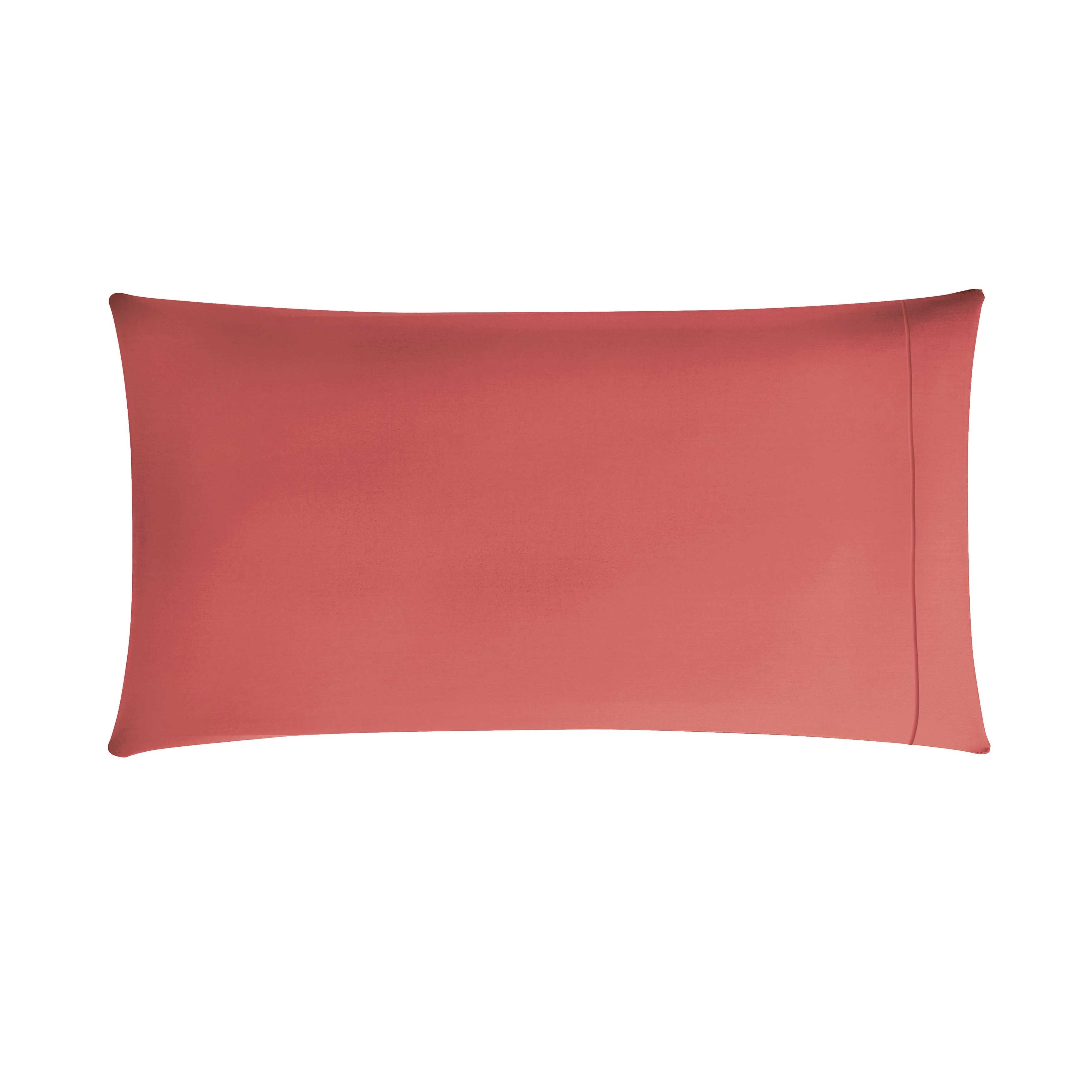 Vexin Terracotta 100% Cotton Percale Pillowcase Set Pillowcase By Anne de Solène