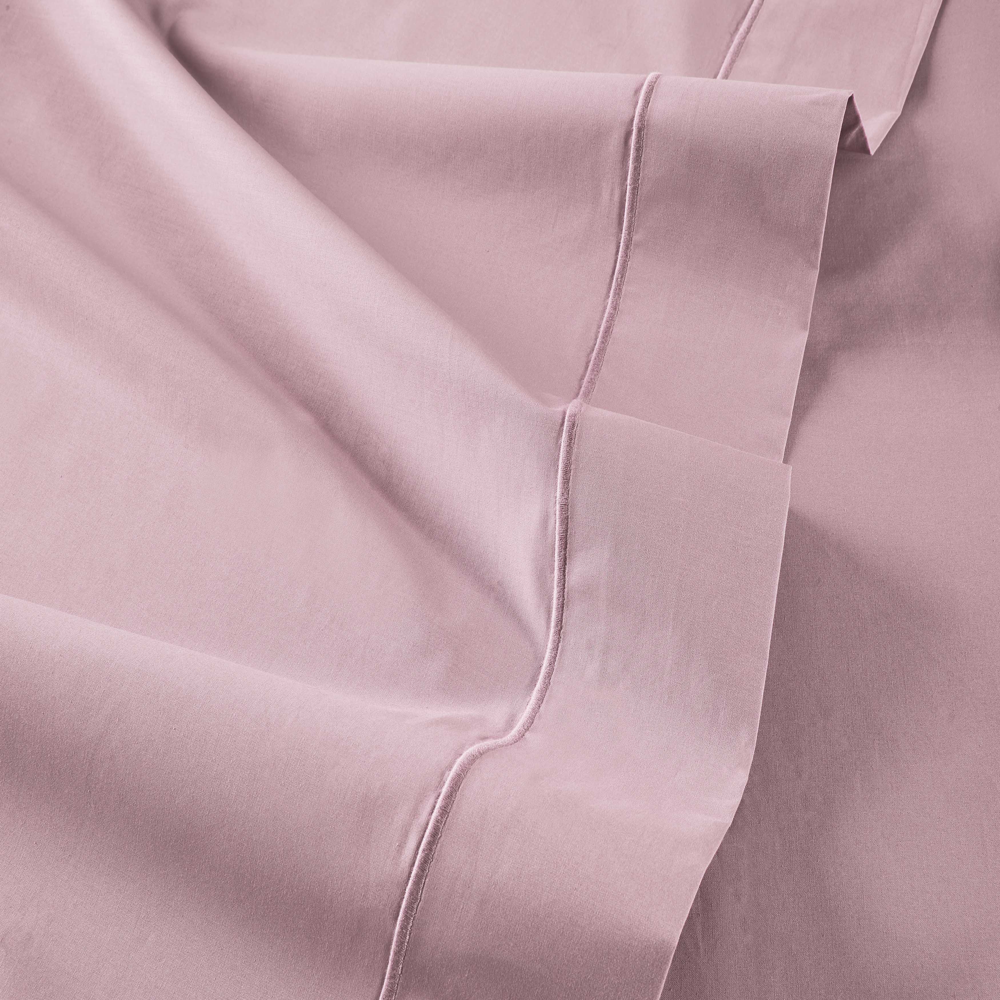 Vexin Violine 100% Cotton Percale Flat Sheet Flat Sheet By Anne de Solène