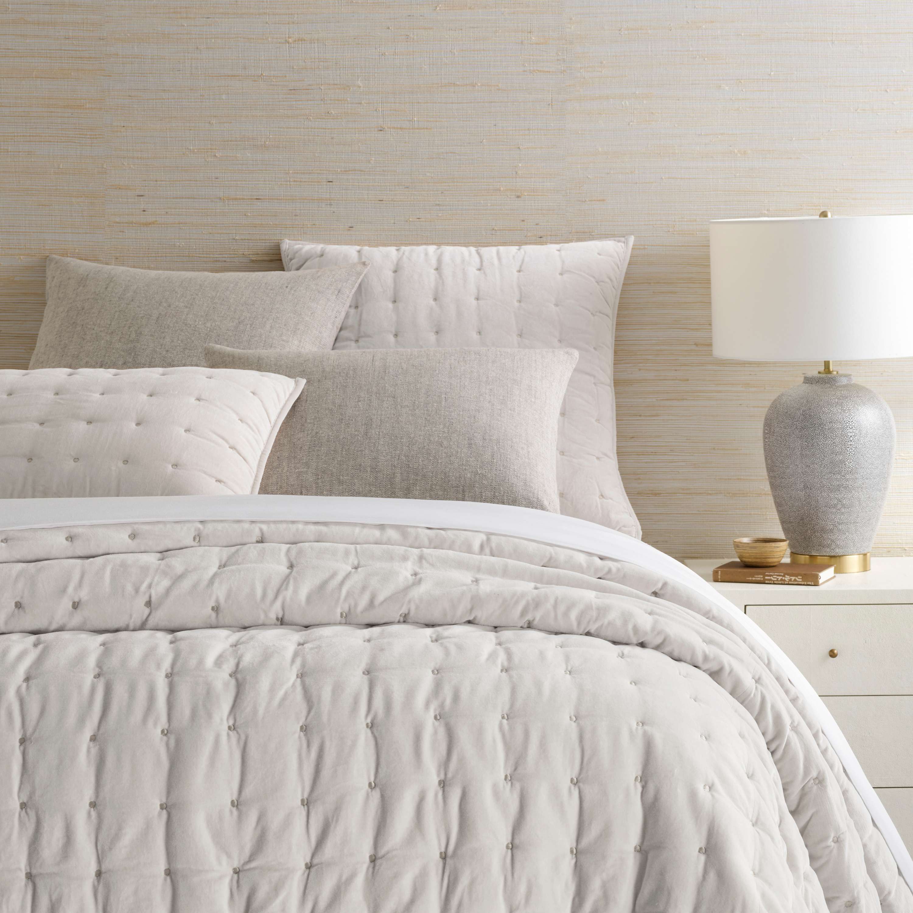 Vienna Velvet Quilted Sham Sham By Annie Selke