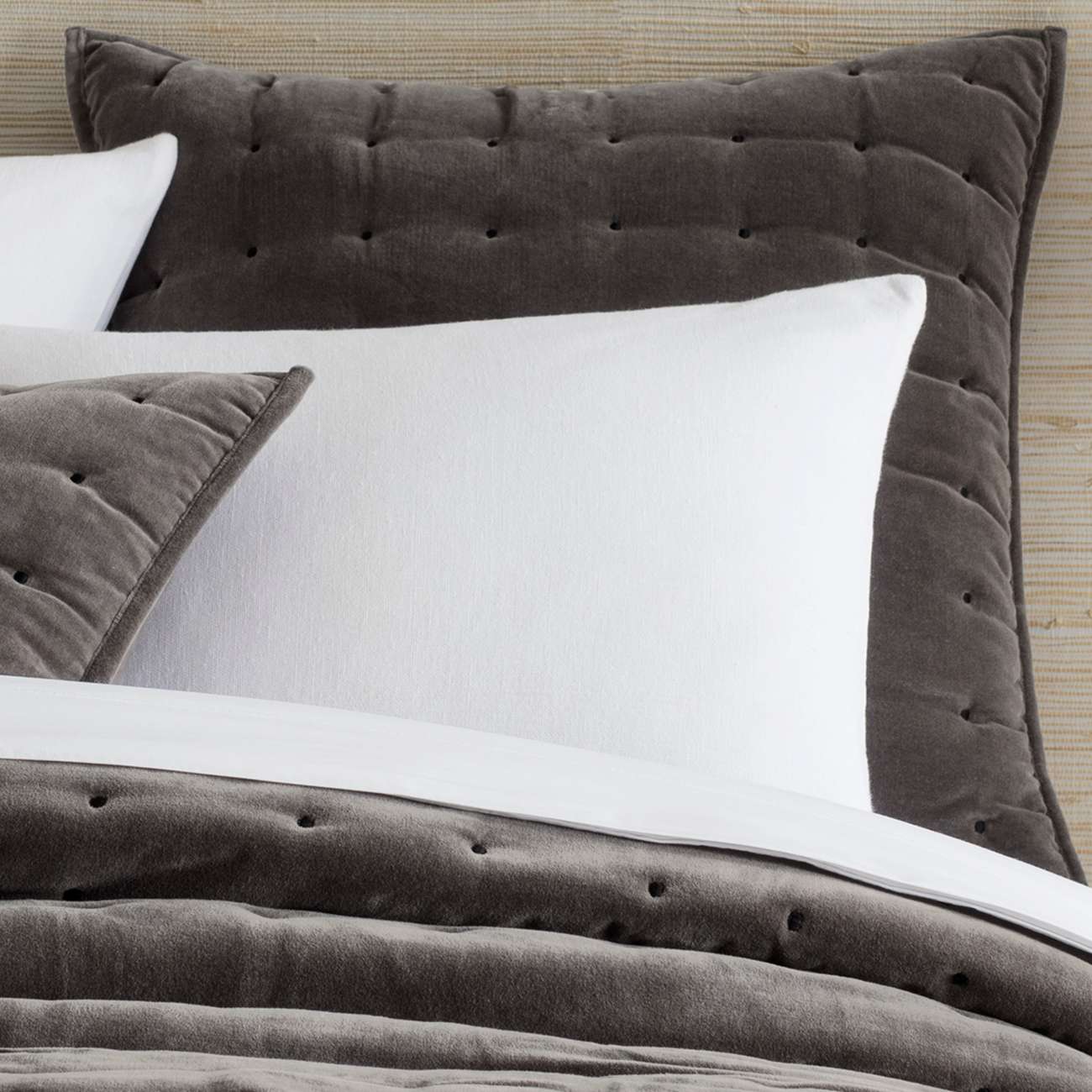 Vienna Velvet Quilted Sham Sham By Annie Selke